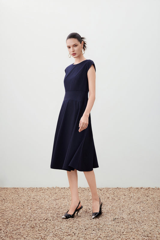 Wool 無領連身裙