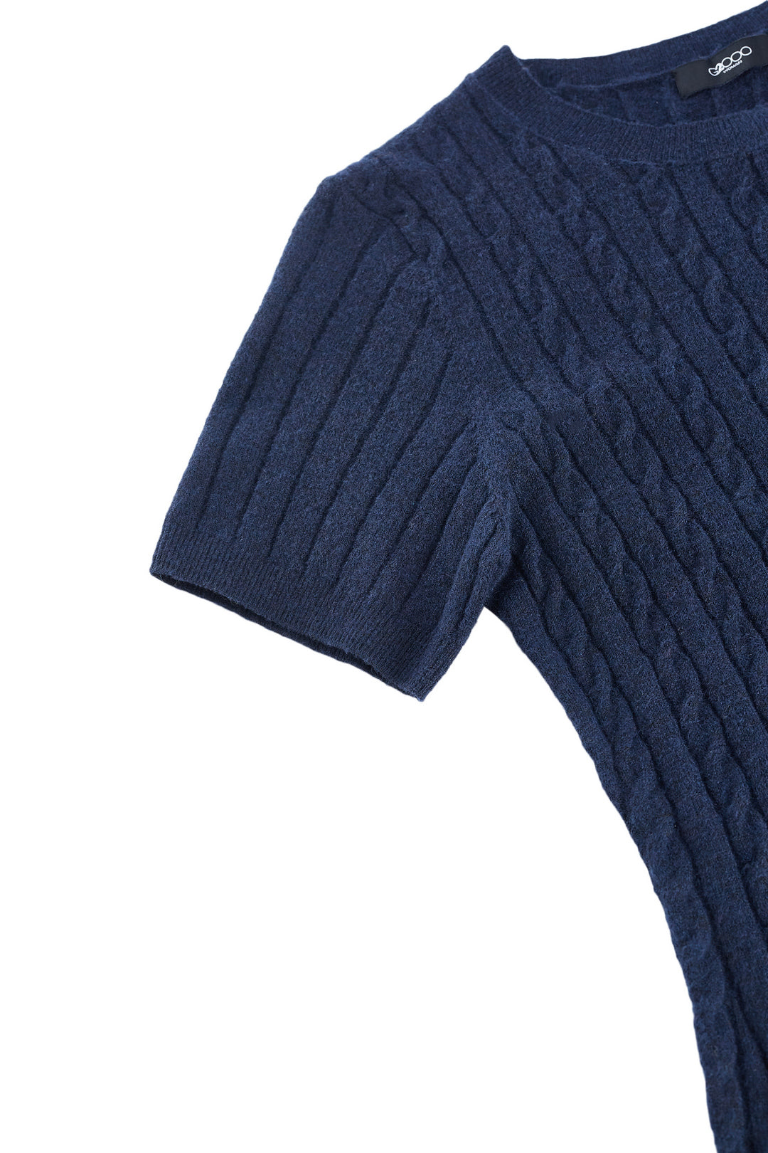 圓領短袖針織連身裙