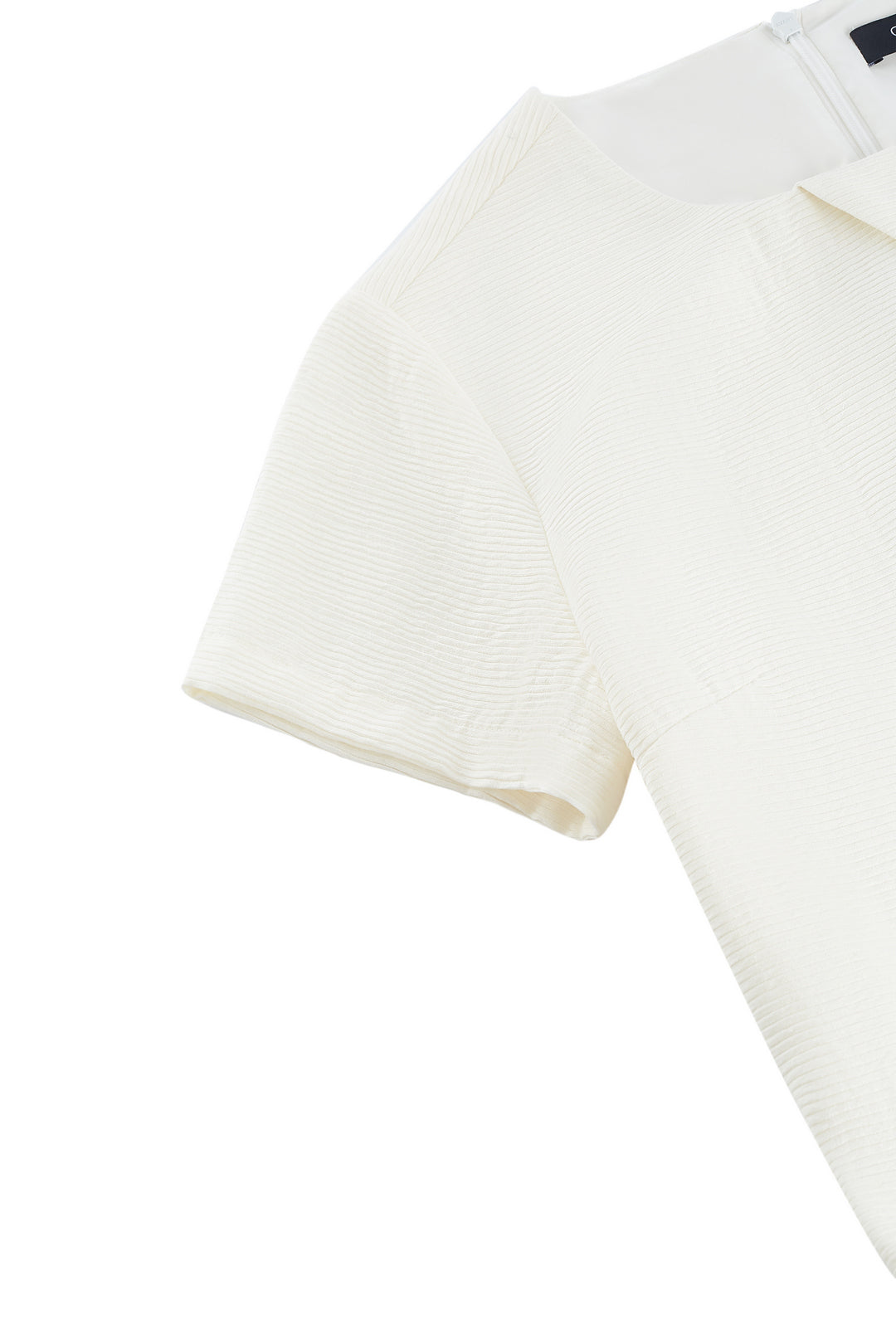 圓領短袖連身裙(配腰帶)