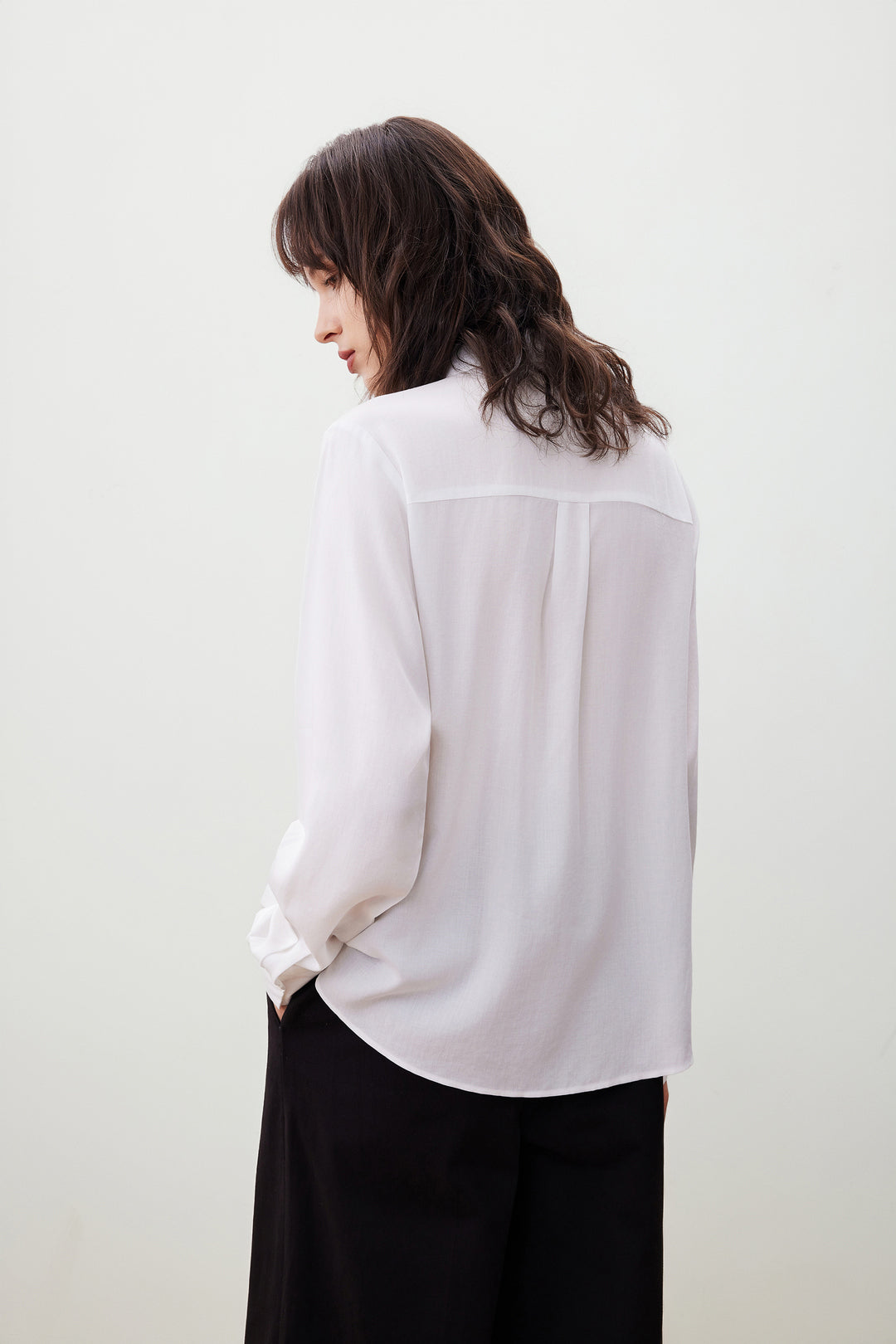 Lyocell 翻領休閒恤衫