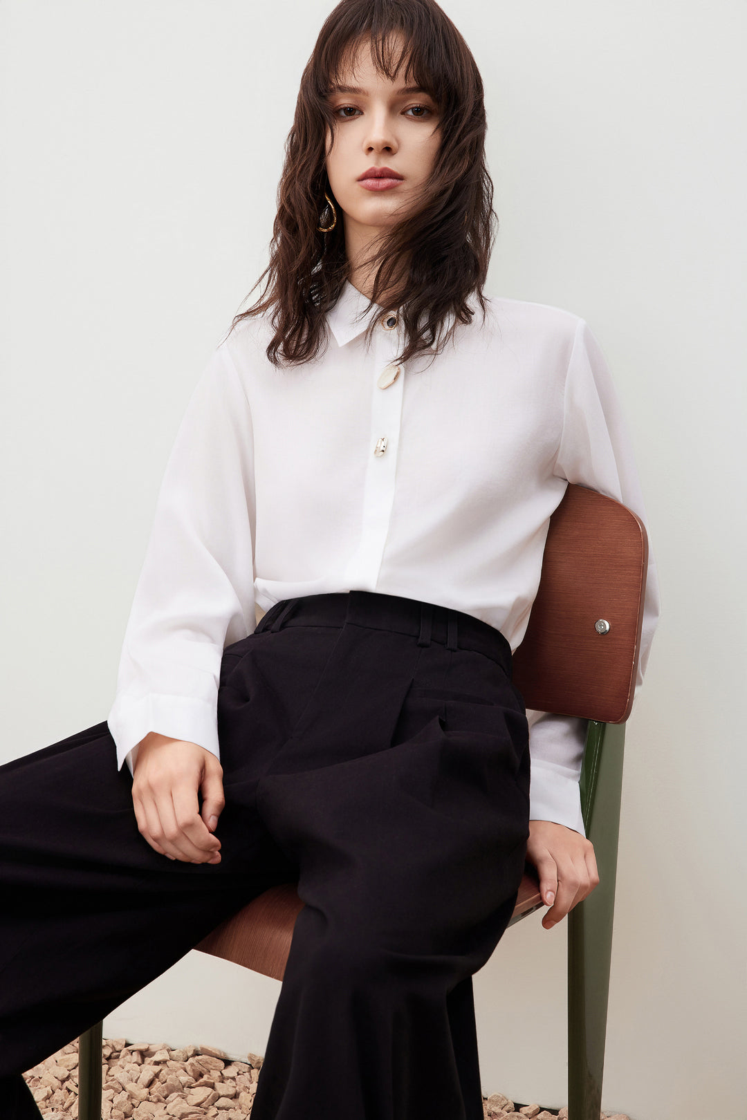 Lyocell 翻領休閒恤衫