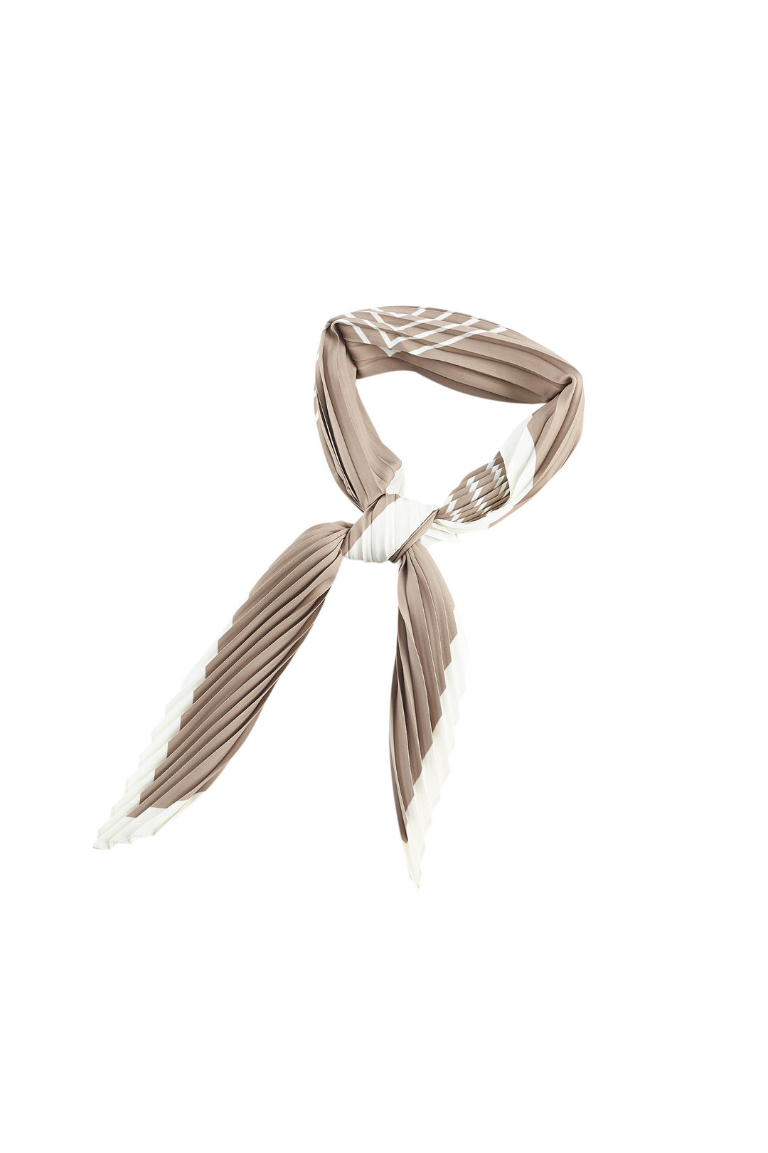 圓領長袖襯衫(配頸巾)