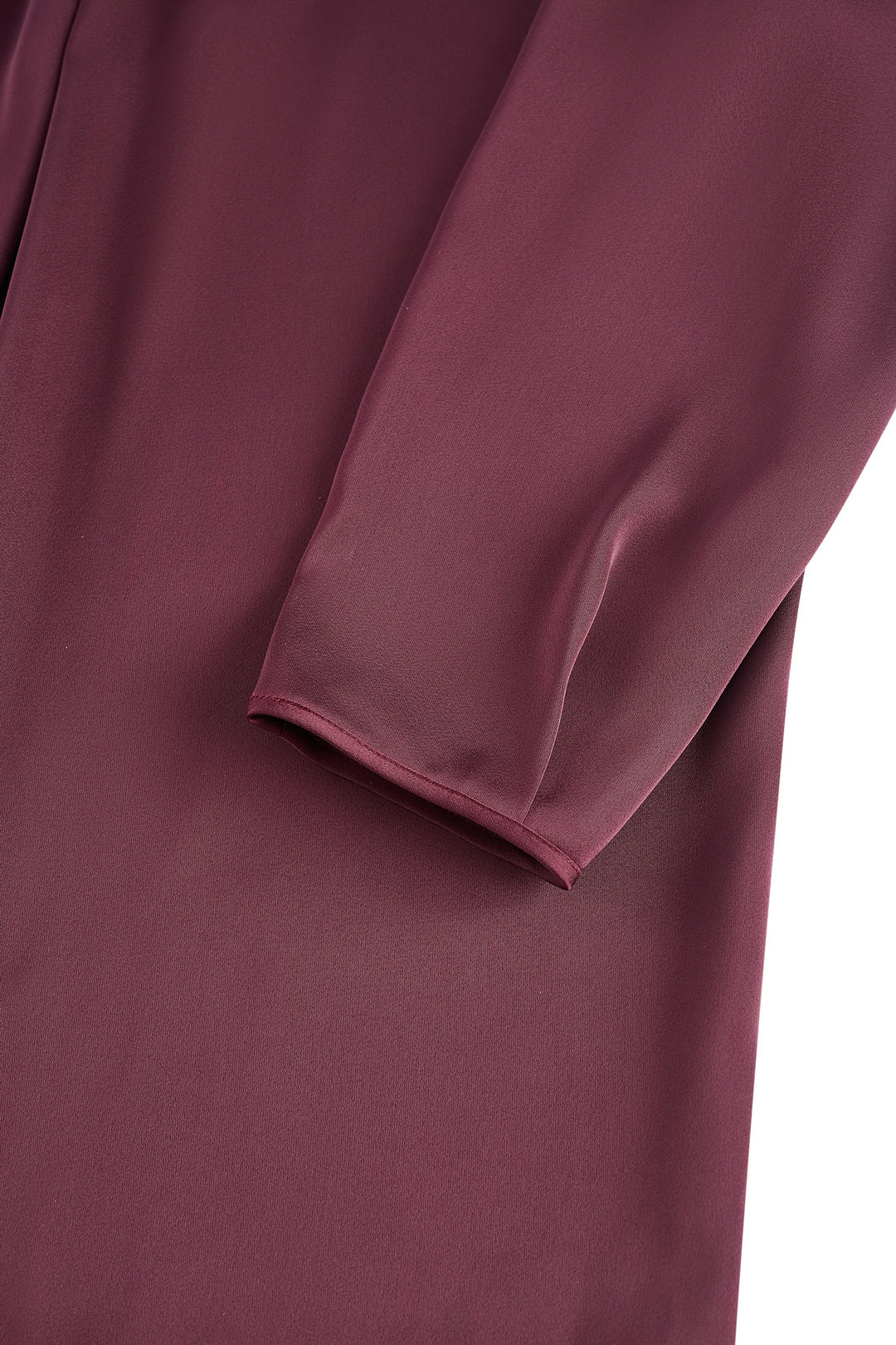 圓領長袖襯衫(配頸巾)