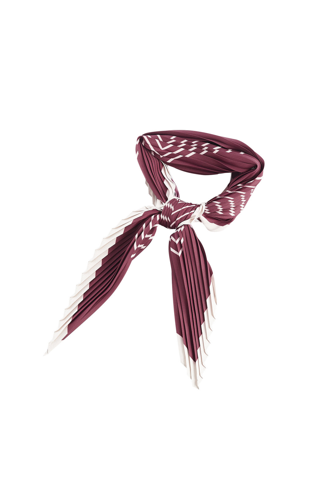 圓領長袖襯衫(配頸巾)