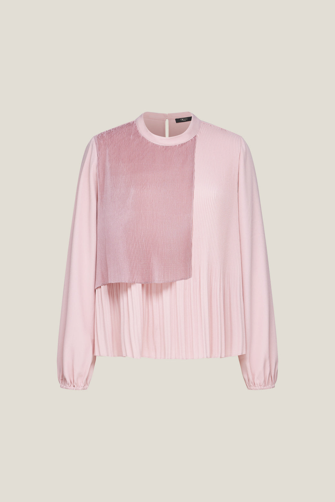 G2000 WOMAN-stand-collar-long-sleeve-long-sleeve-blouse-56241041-Pink