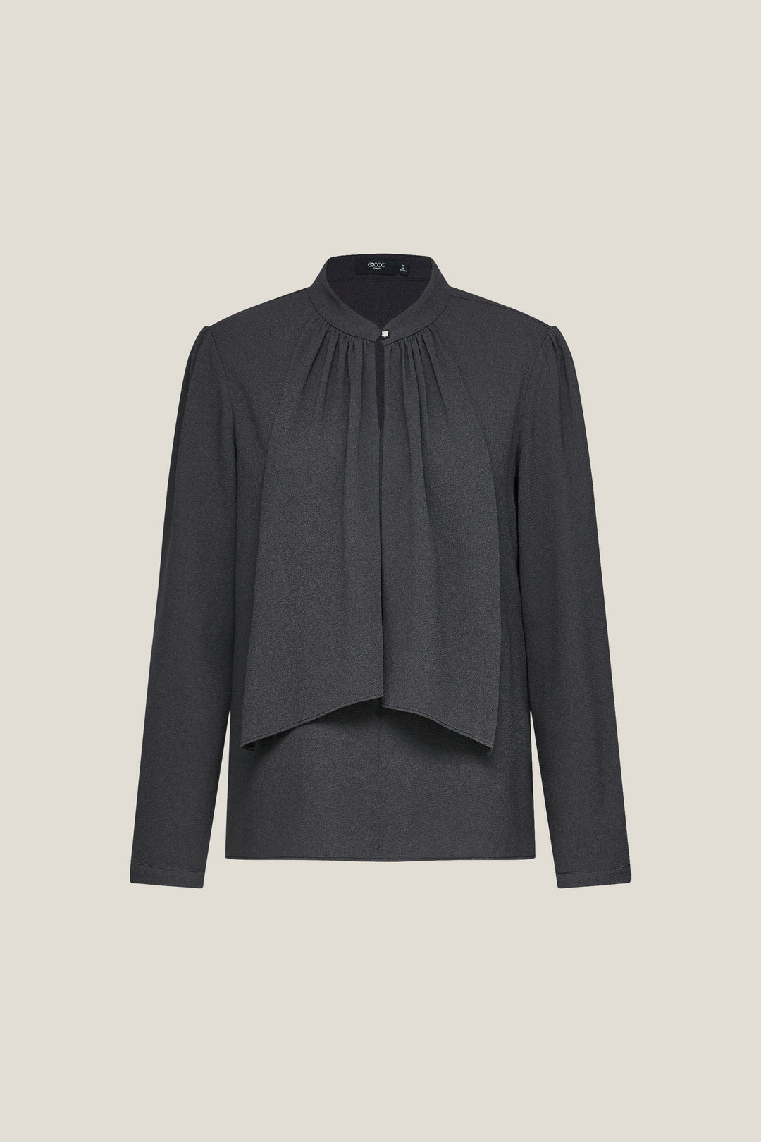 G2000 WOMAN-stand-collar-long-sleeve-long-sleeve-blouse-56241081-Grey