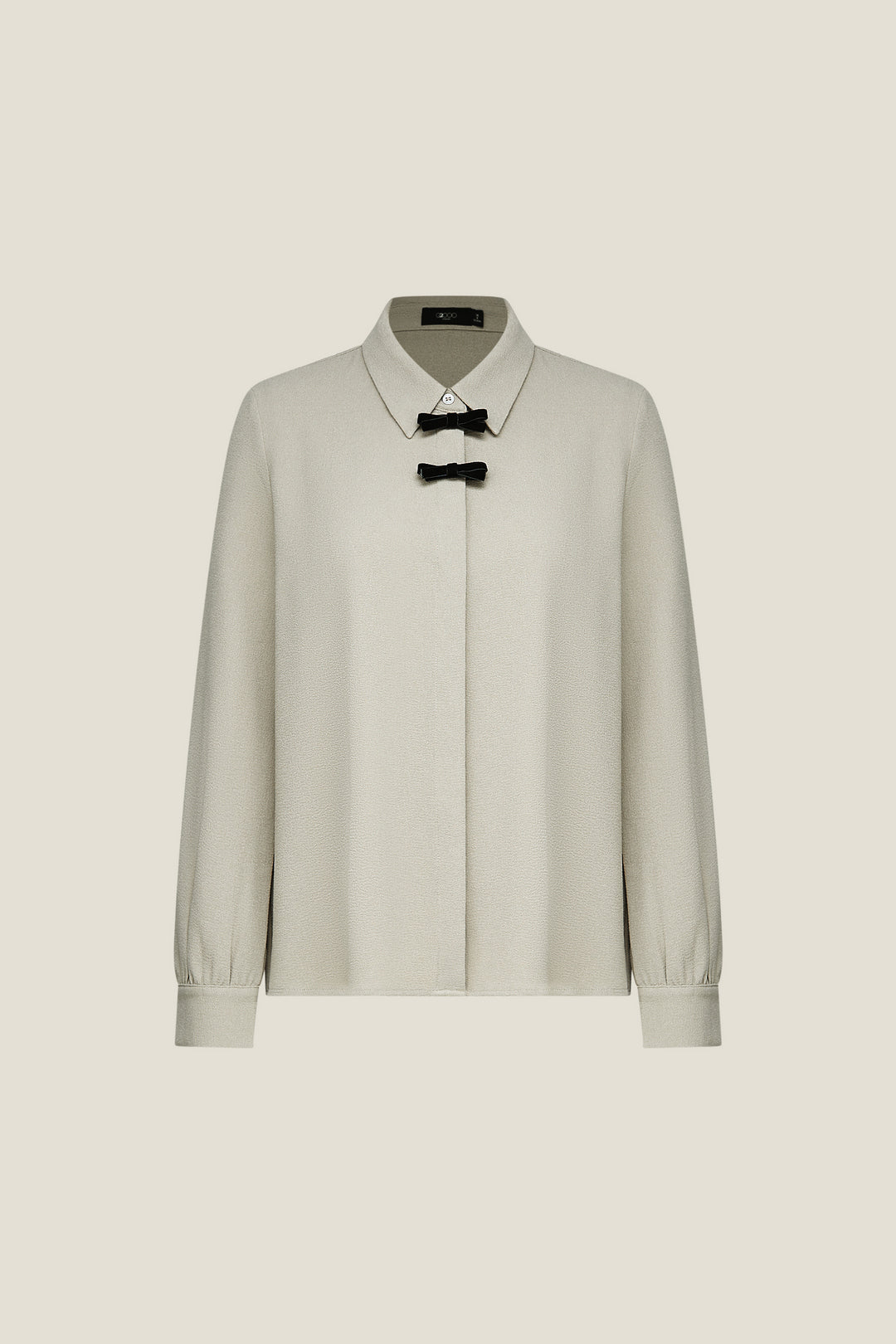 G2000 WOMAN-shirt-neck-long-sleeve-long-sleeve-blouse-with-detachable-mini-contrast-colour-bows-56241101-Beige