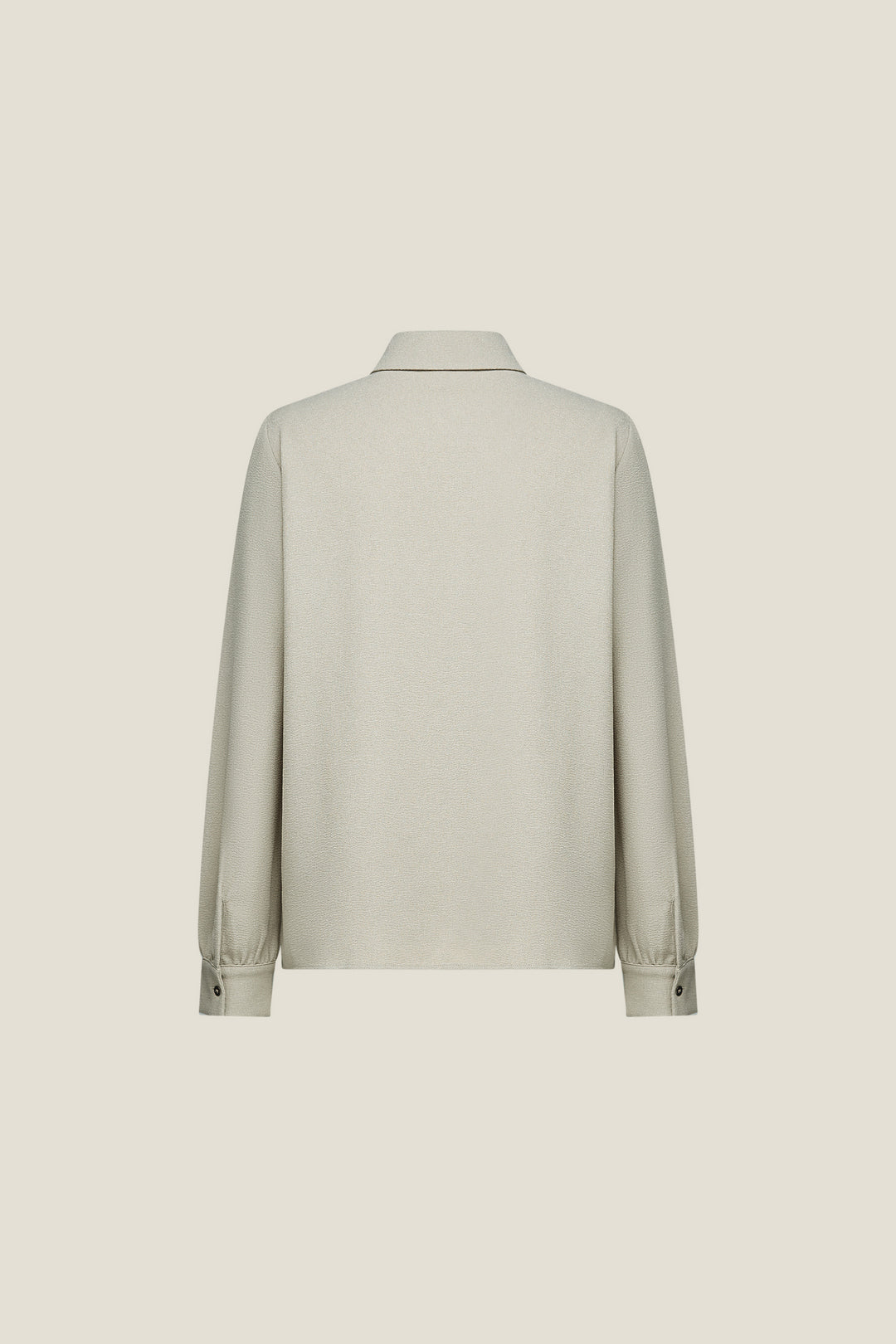 Shirt Neck Long Sleeve Blouse With Detachable Mini Contrast Colour Bows