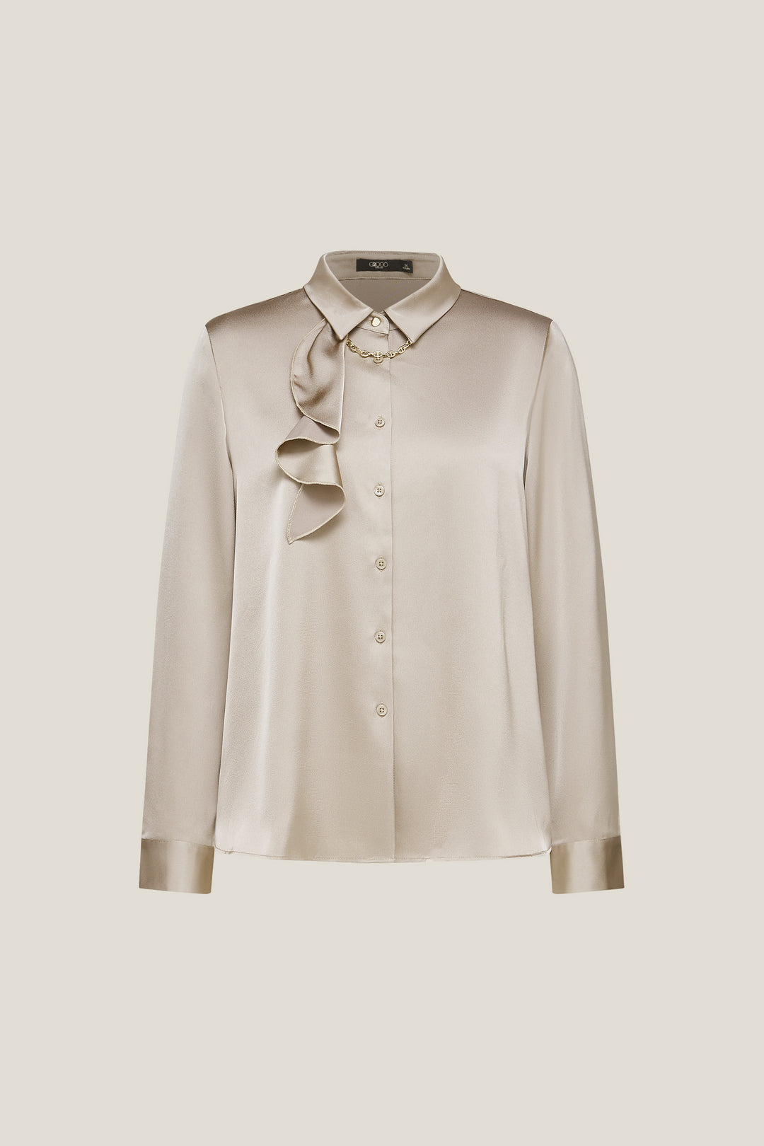 G2000 WOMAN-satin-shirt-neck-long-sleeve-blouse-with-detachable-scarf-necklace-56241181-Brown