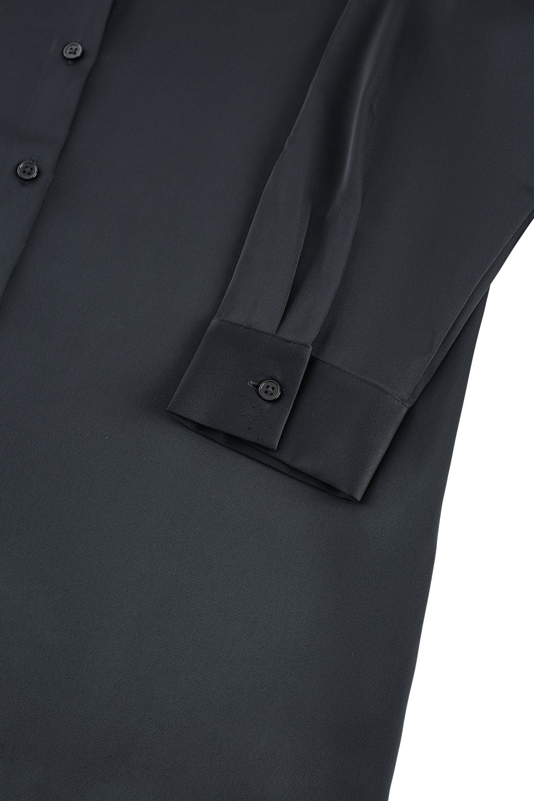 Satin 恤衫領襯衫(配可拆式絲巾項鍊)