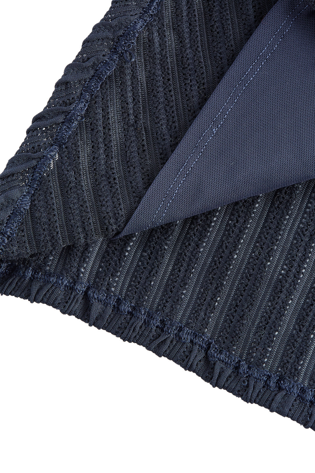 圓領長袖切駁衫