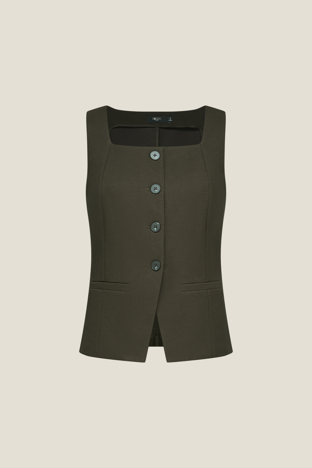 G2000 WOMAN-square-neck-sleeveless-short-sleeve-blouse-56243460-Green