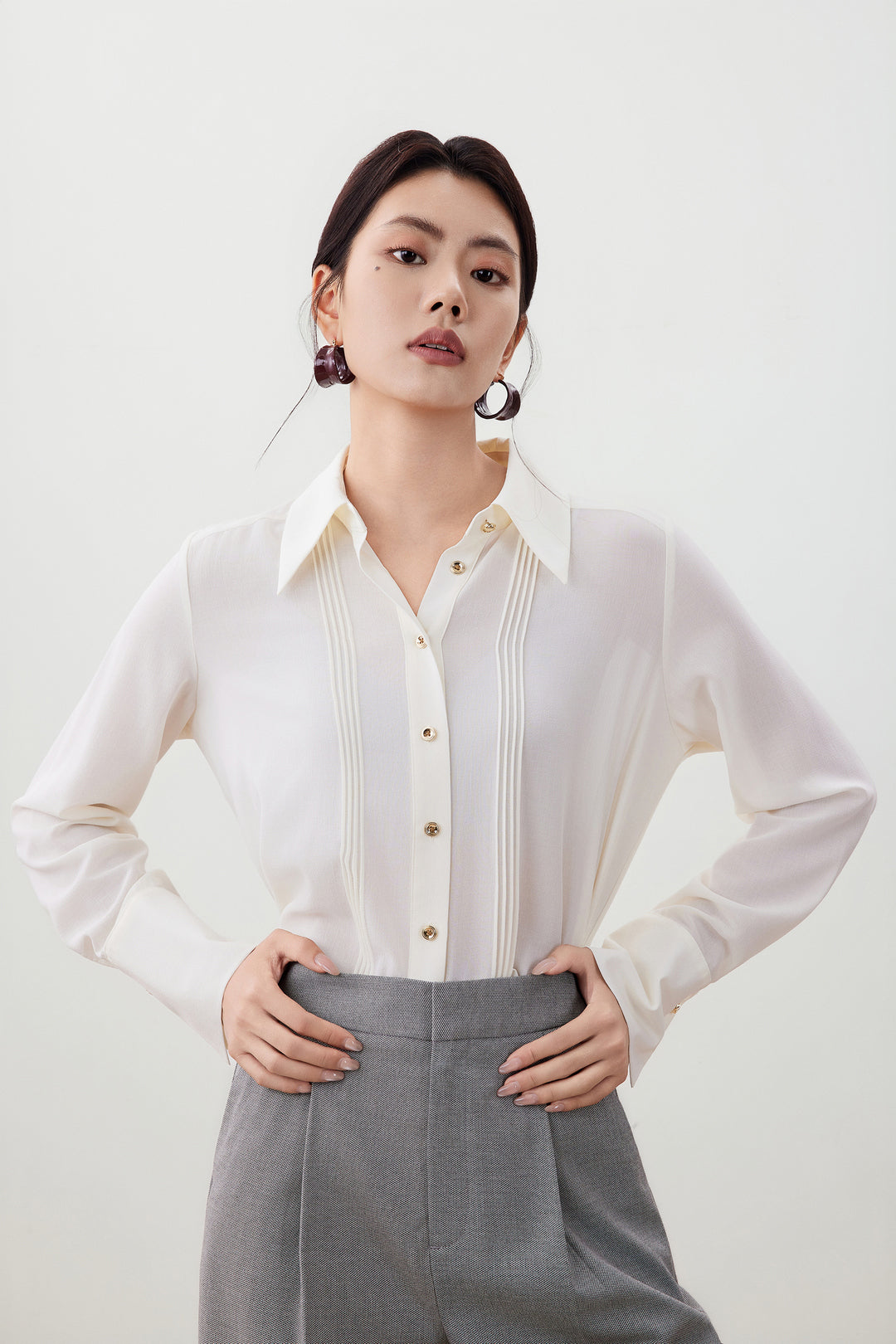 G2000 WOMAN-shirt-neck-long-sleeve-long-sleeve-blouse-56246065-Beige