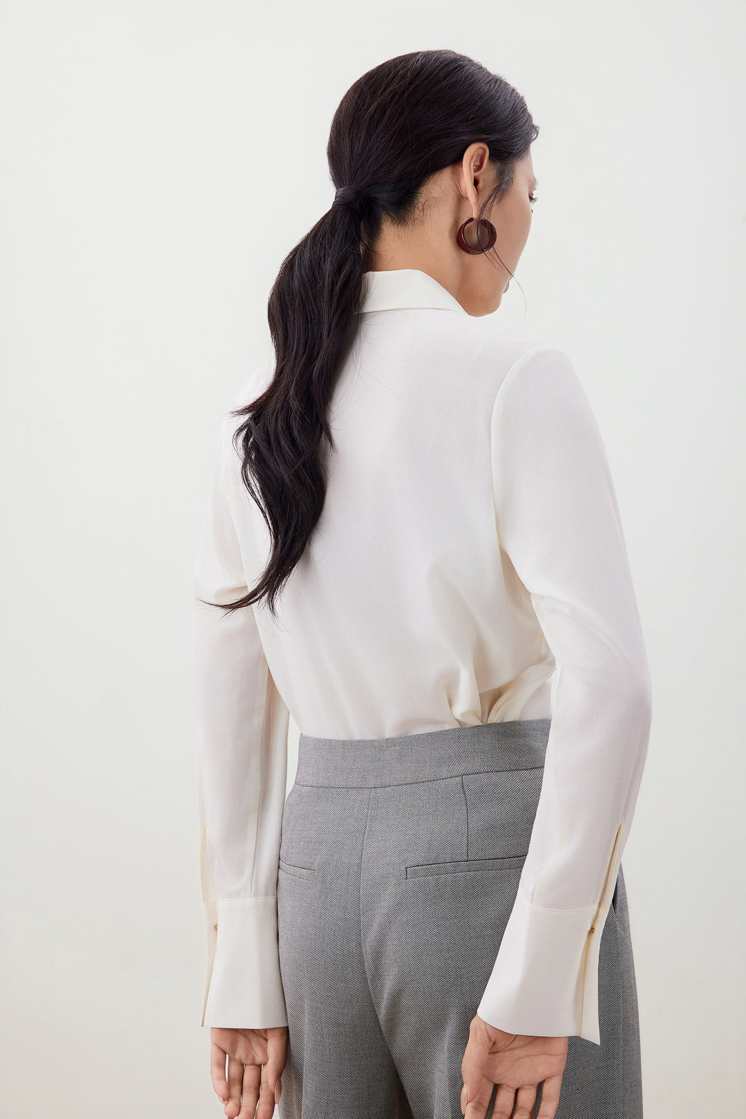 Crepe 恤衫領襯衫