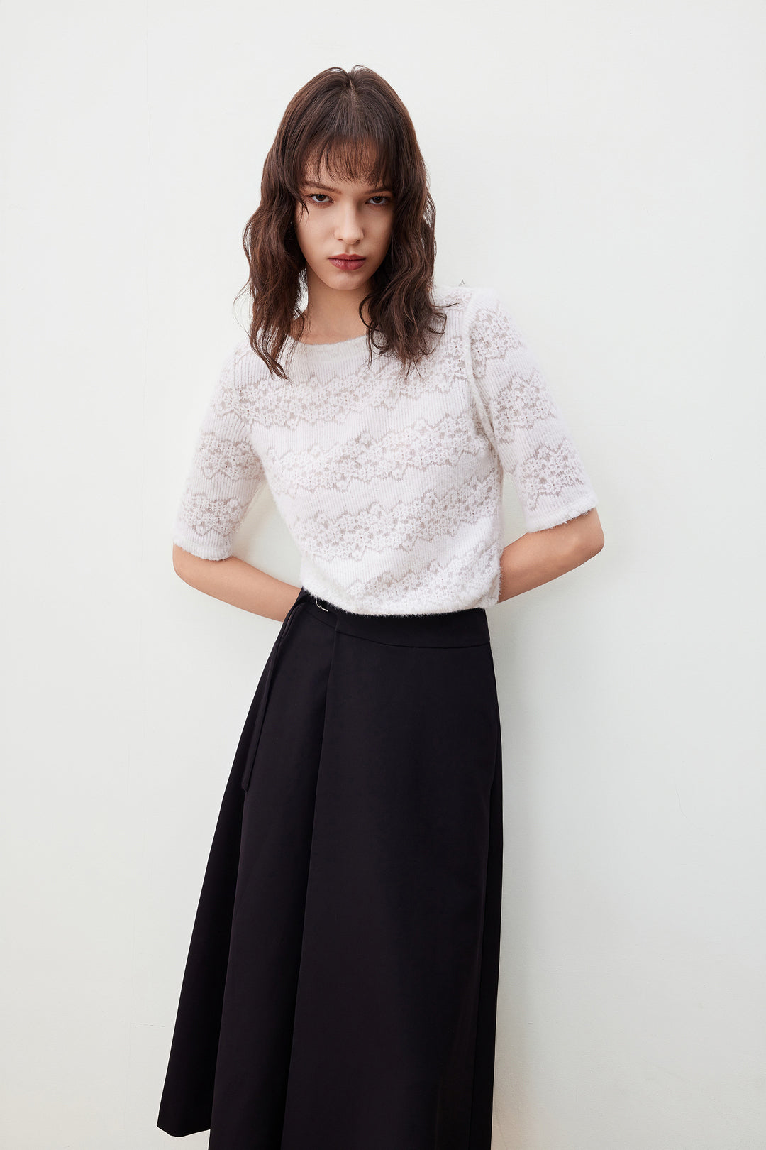 船領中袖切駁衫