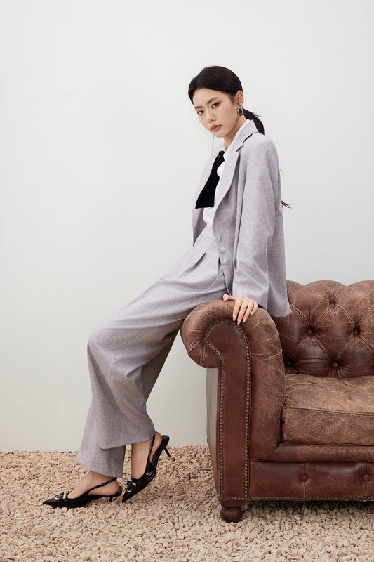 G2000 WOMAN-relaxed-straight-leg-suit-pants-56251103-Grey