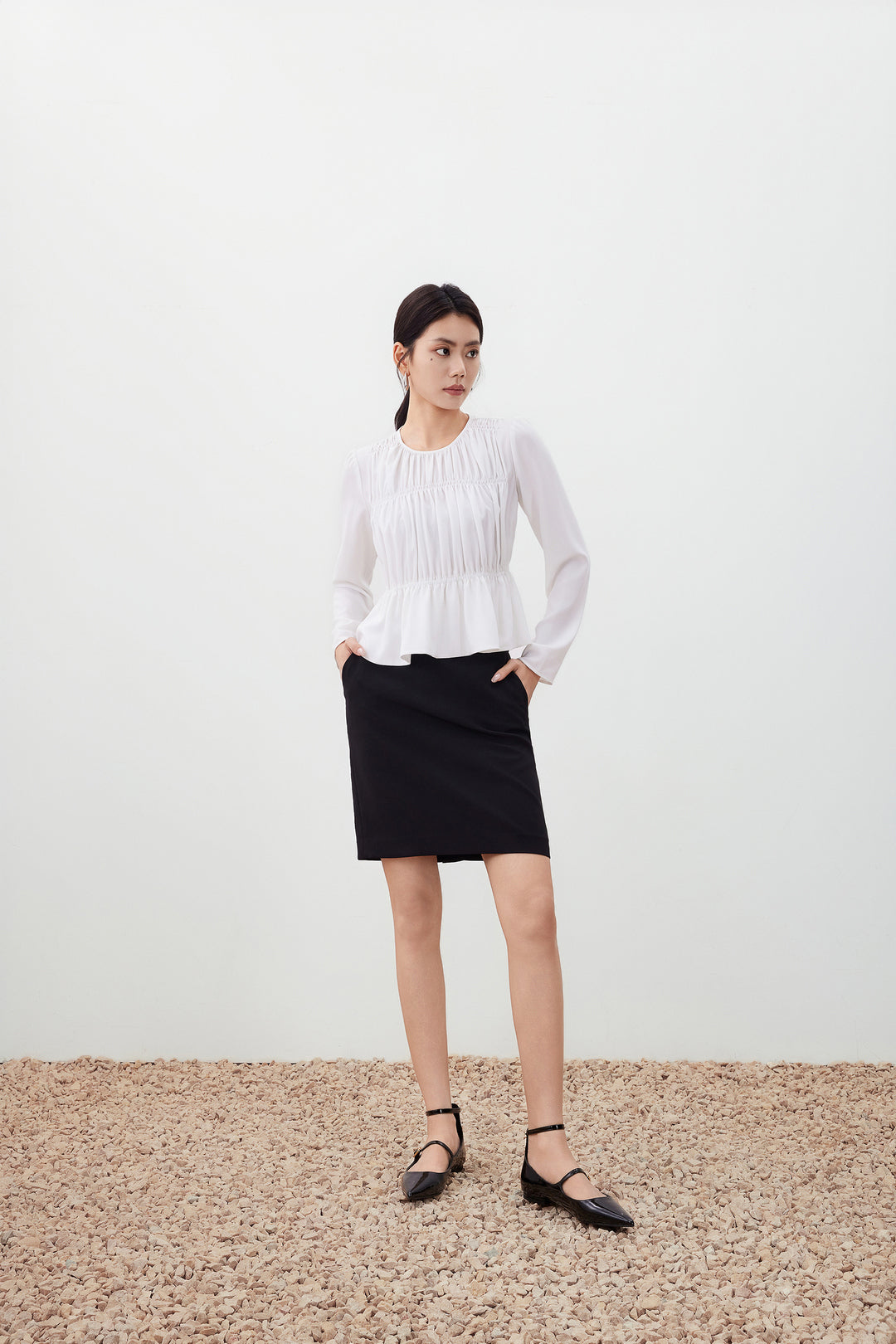 G2000 WOMAN-multi-way-stretch-suit-skirt-56251611-Black