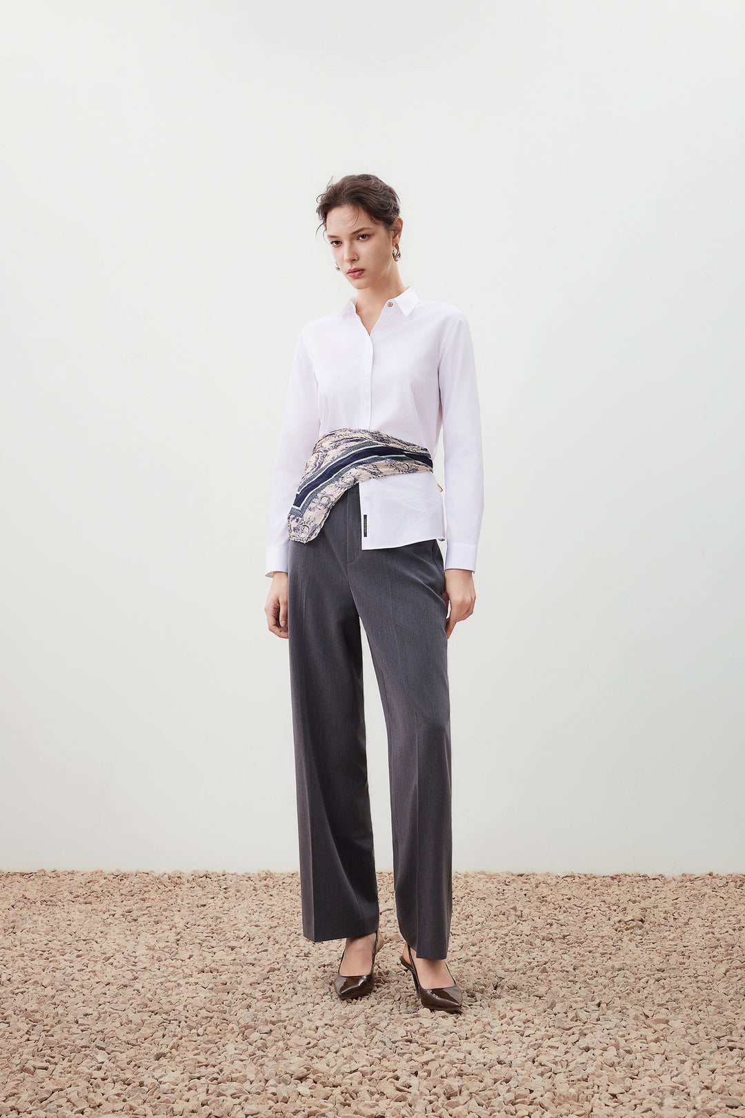 G2000 WOMAN-relaxed-straight-leg-suit-pants-56252223-Grey