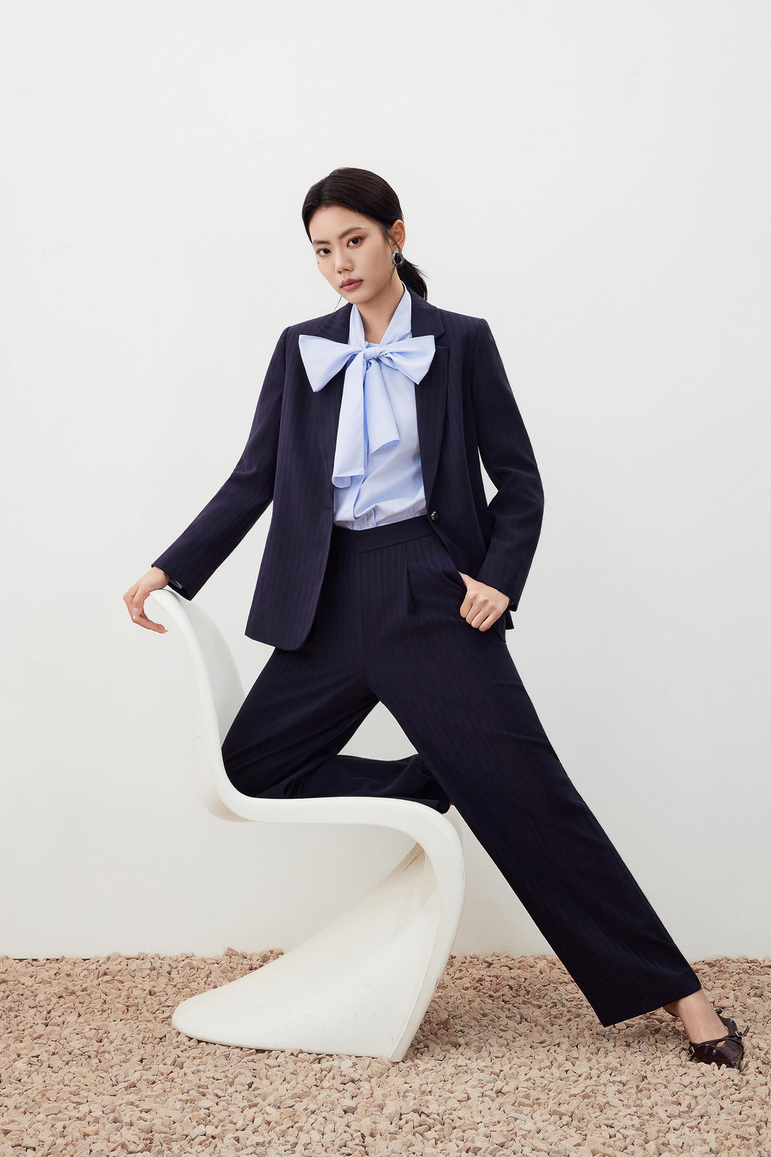 G2000 WOMAN-relaxed-straight-leg-suit-pants-56256013-Blue
