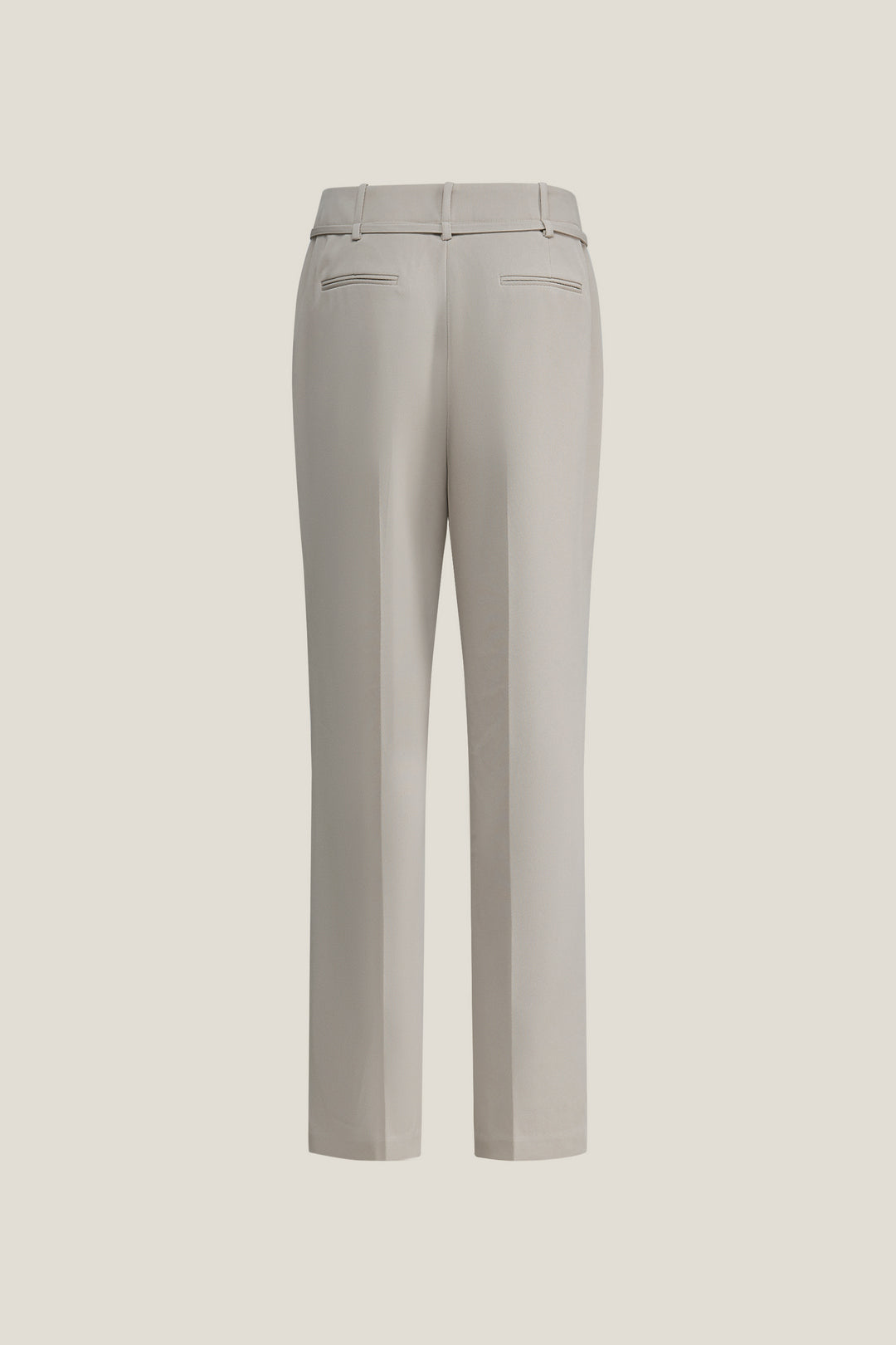 合身直腳剪裁休閒長褲