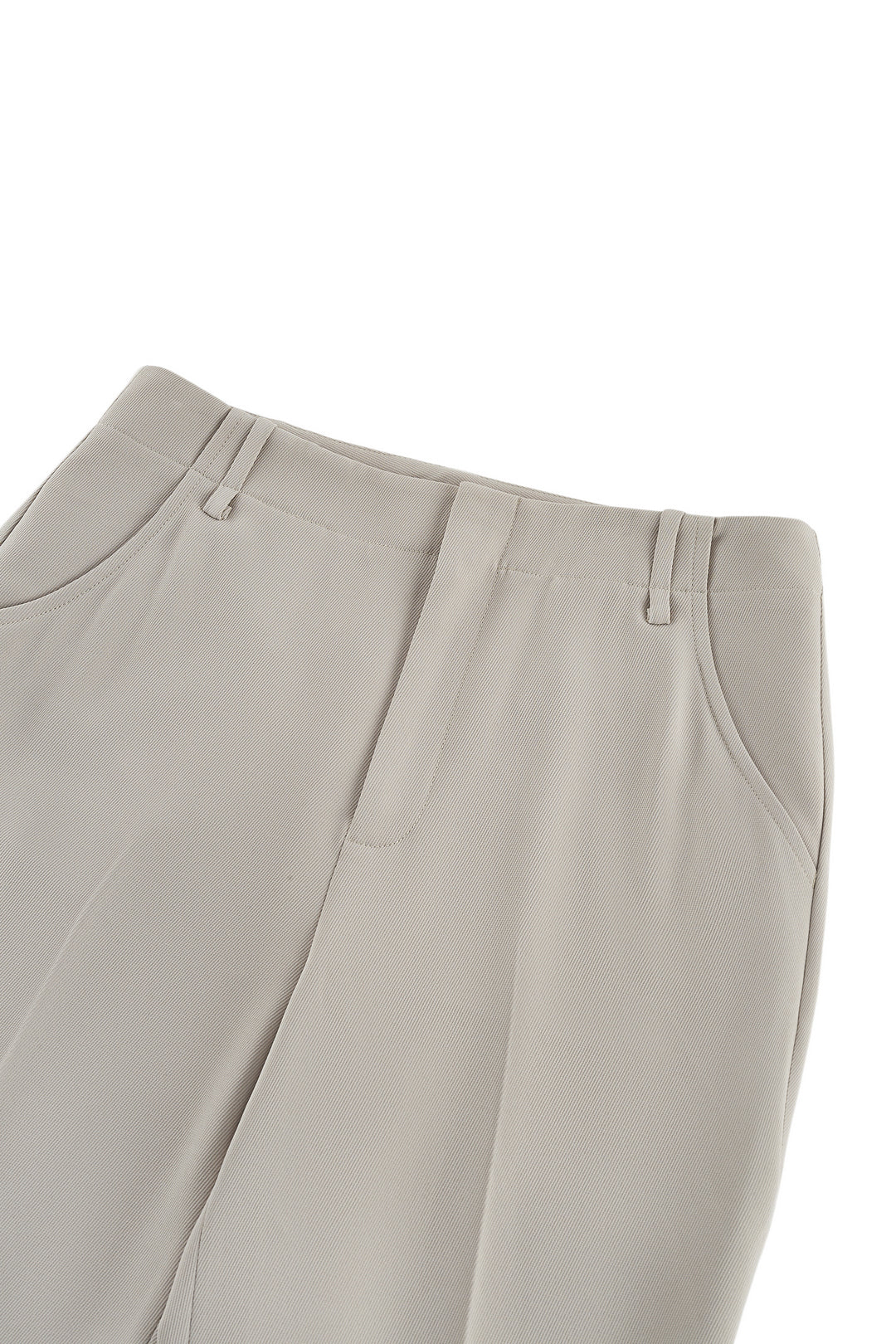 合身直腳剪裁休閒長褲