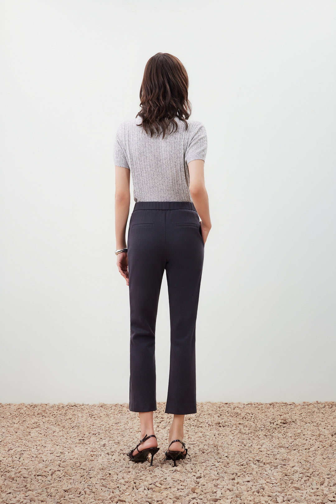 修身喇叭休閒長褲