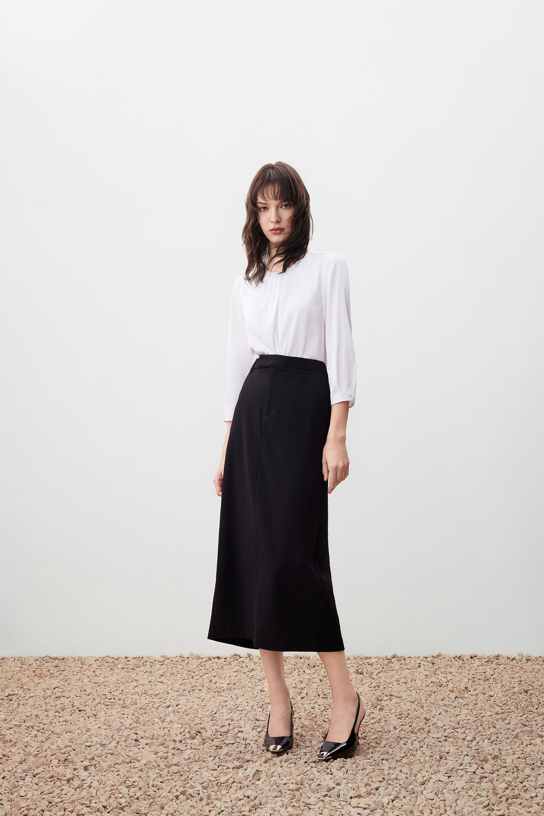 H字型半身裙(配鏈條腰帶)