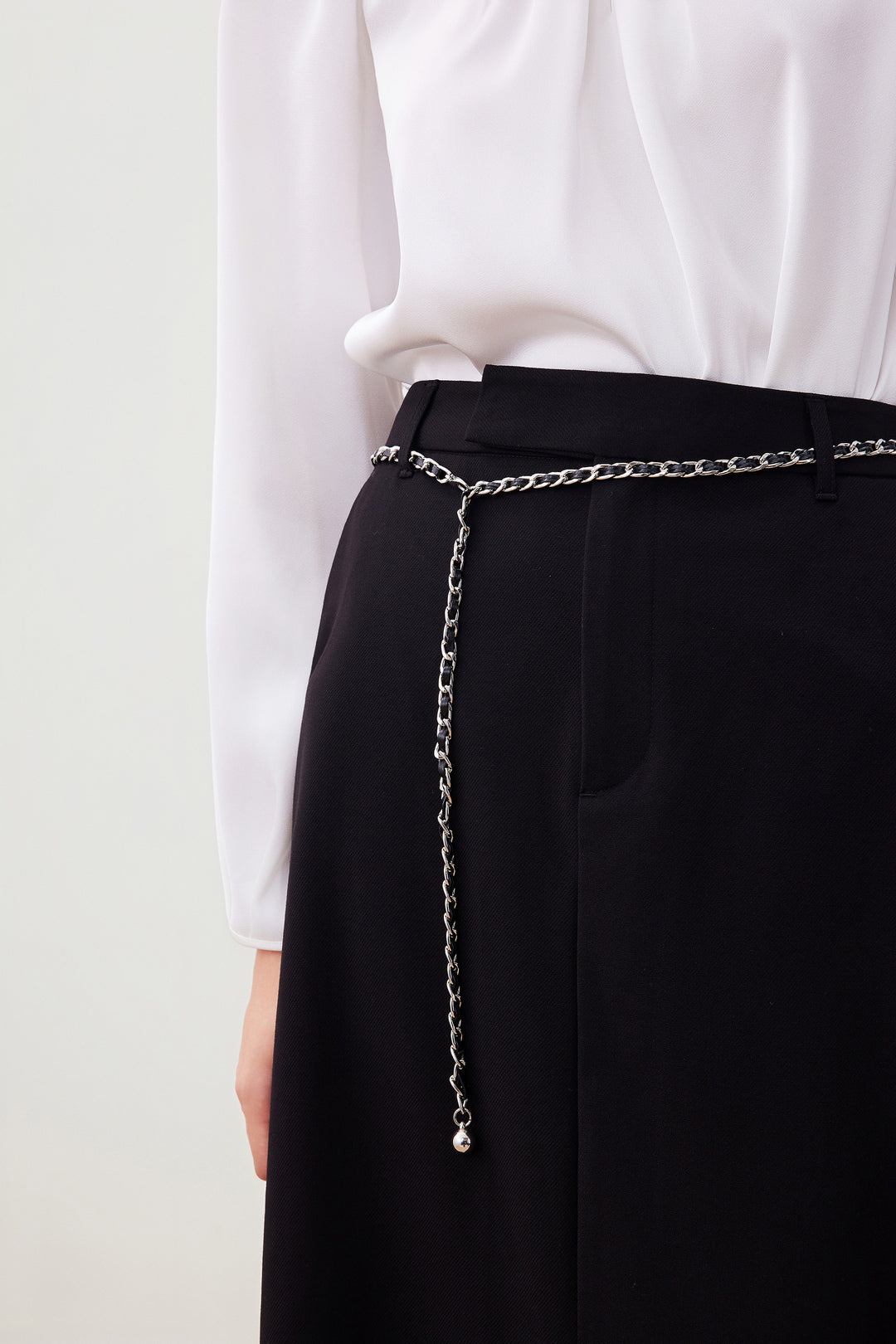 H字型半身裙(配鏈條腰帶)