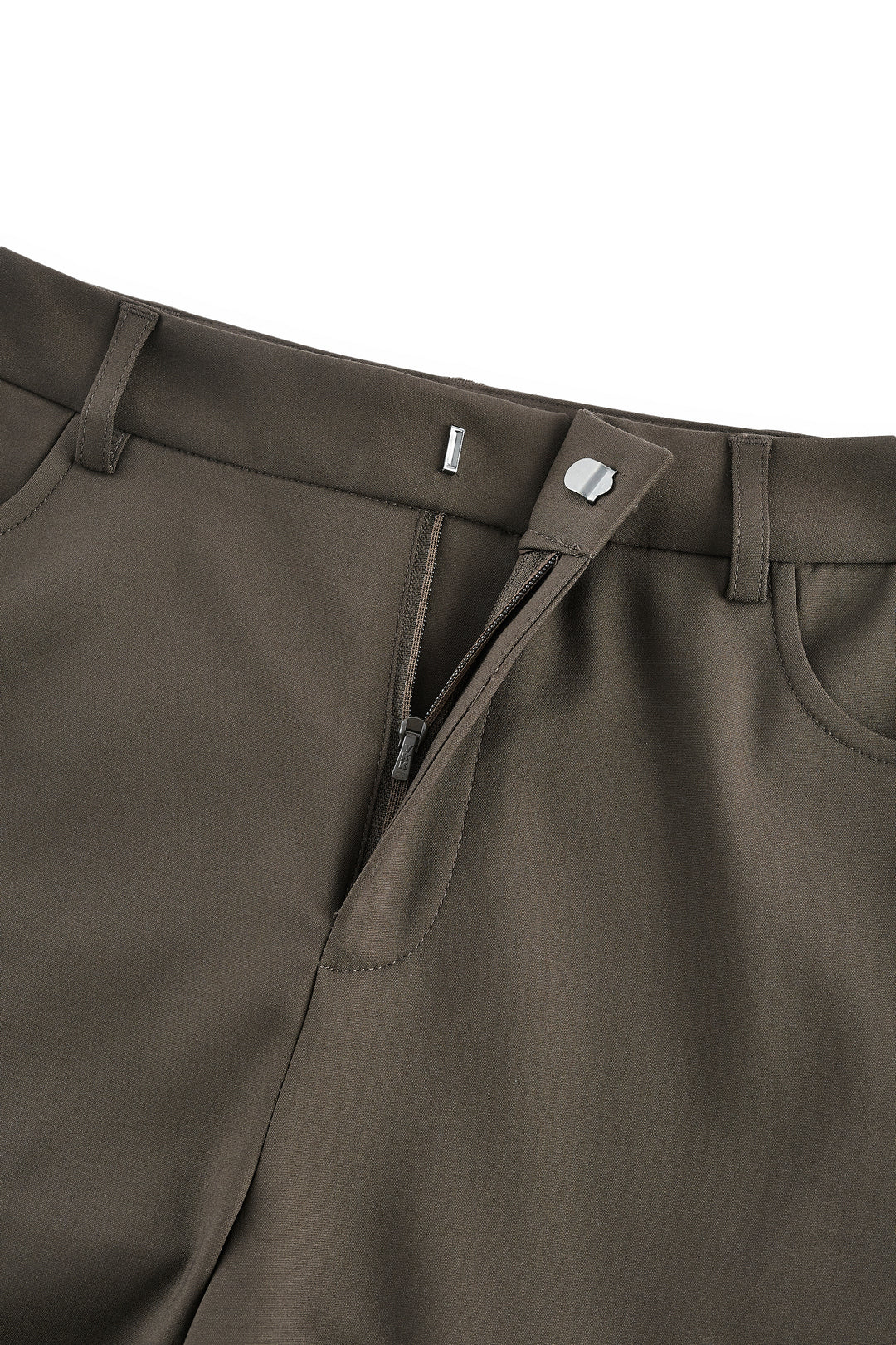 修身休閒長褲(配腰帶)