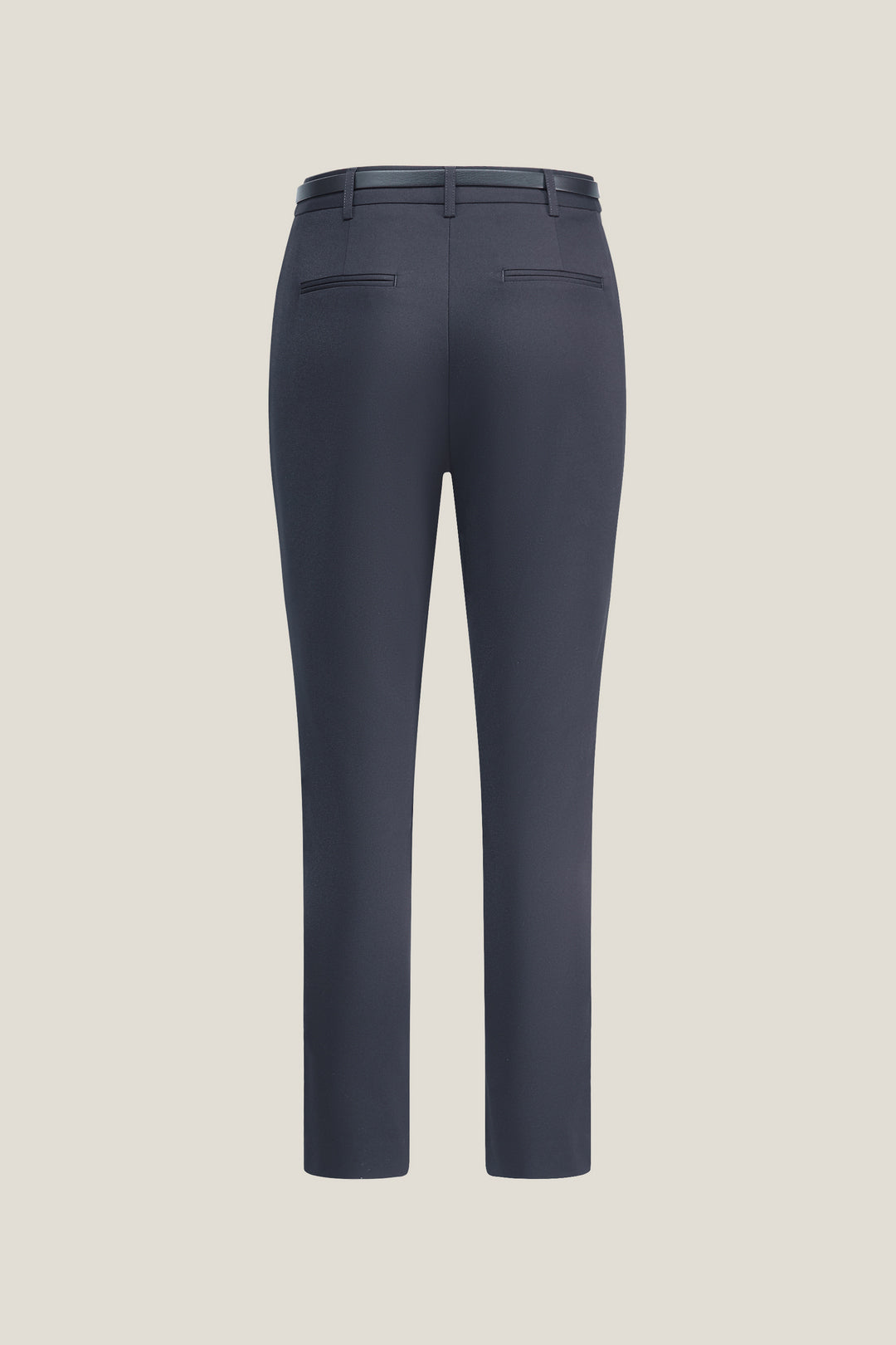 修身休閒長褲(配腰帶)