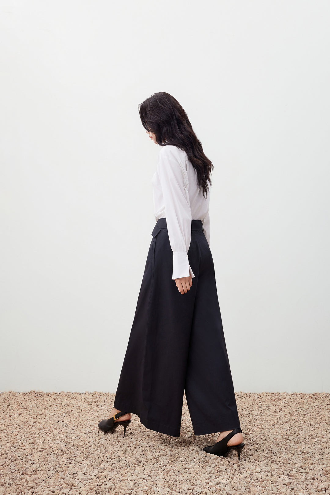 Palazzo Wide Leg Casual Pants With Belt