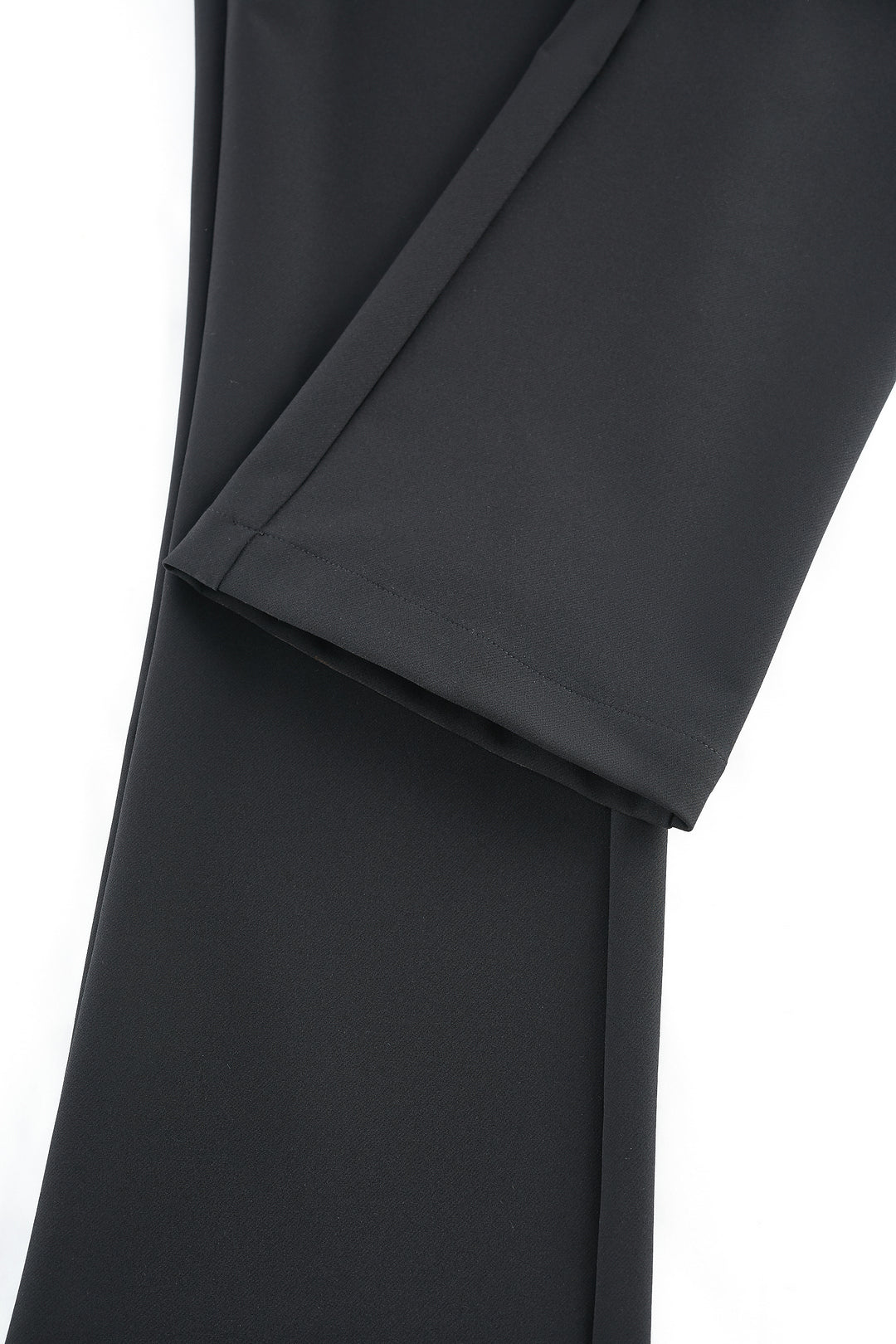 修身喇叭休閒長褲(配腰帶)