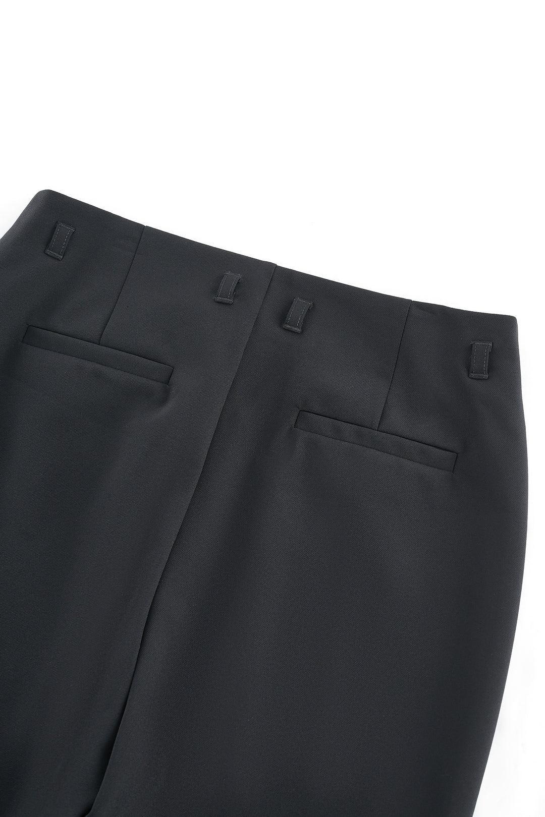 修身喇叭休閒長褲(配腰帶)