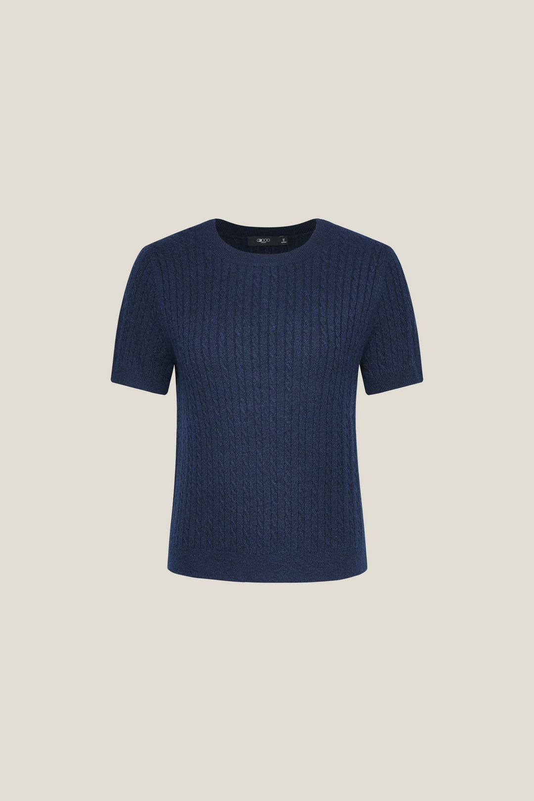 G2000 WOMAN-round-neck-short-sleeve-knit-sweater-56275021-Blue