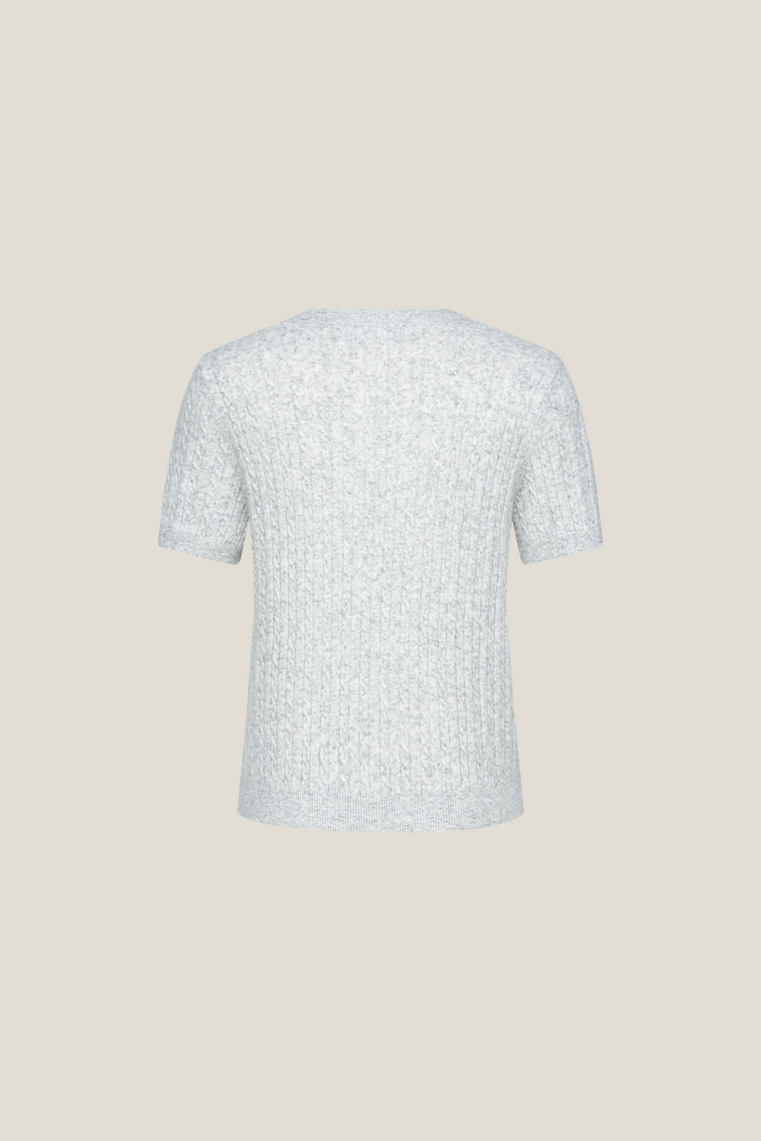 圓領短袖針織毛衣