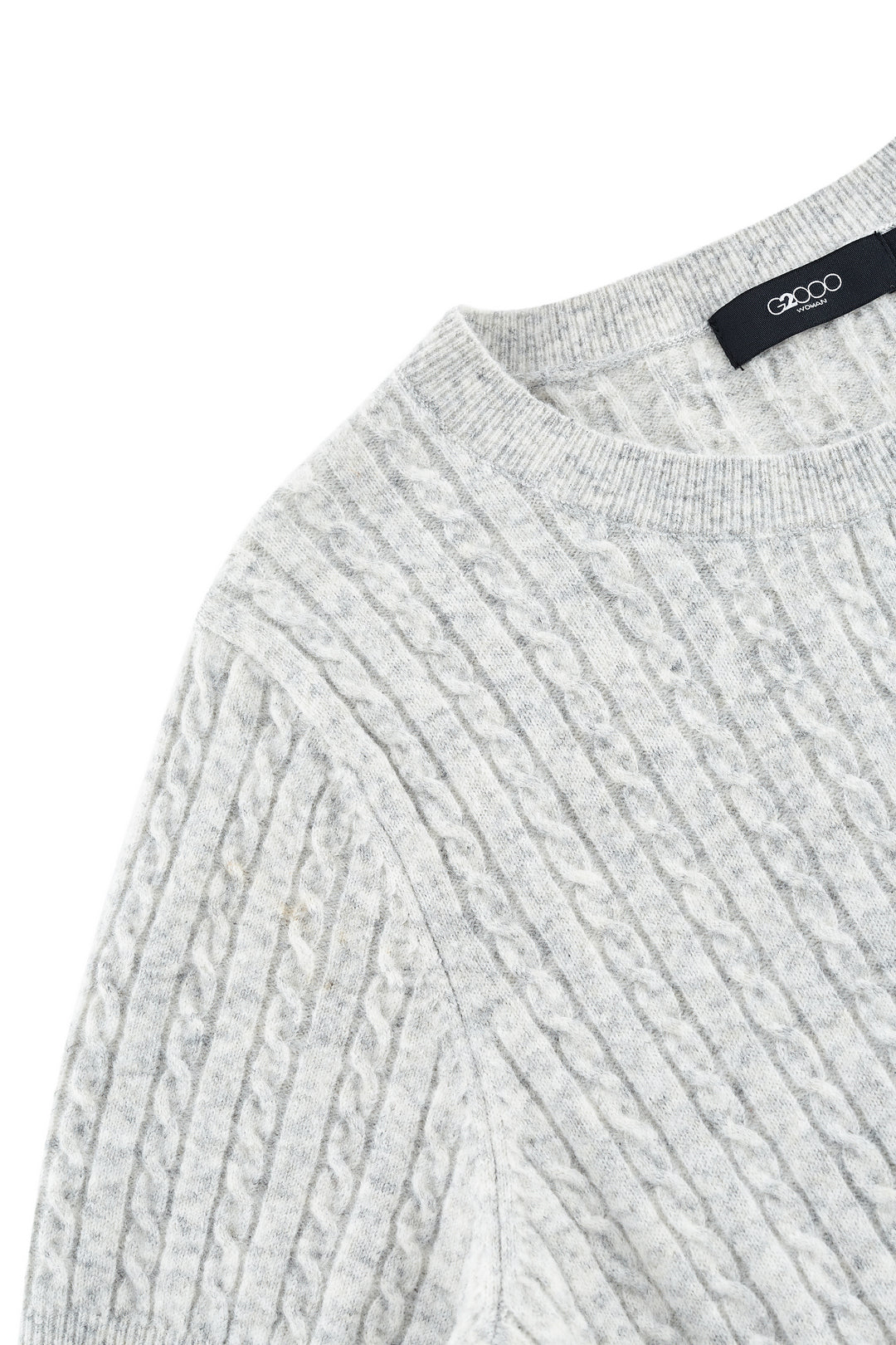 圓領短袖針織毛衣