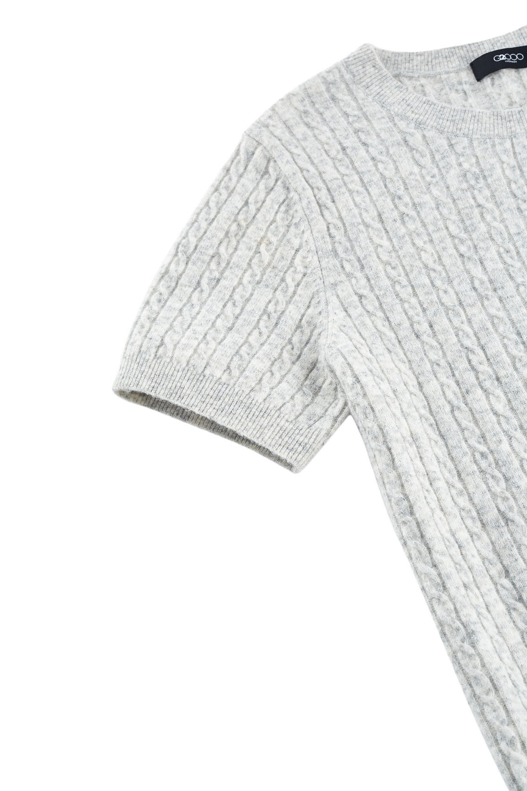 圓領短袖針織毛衣