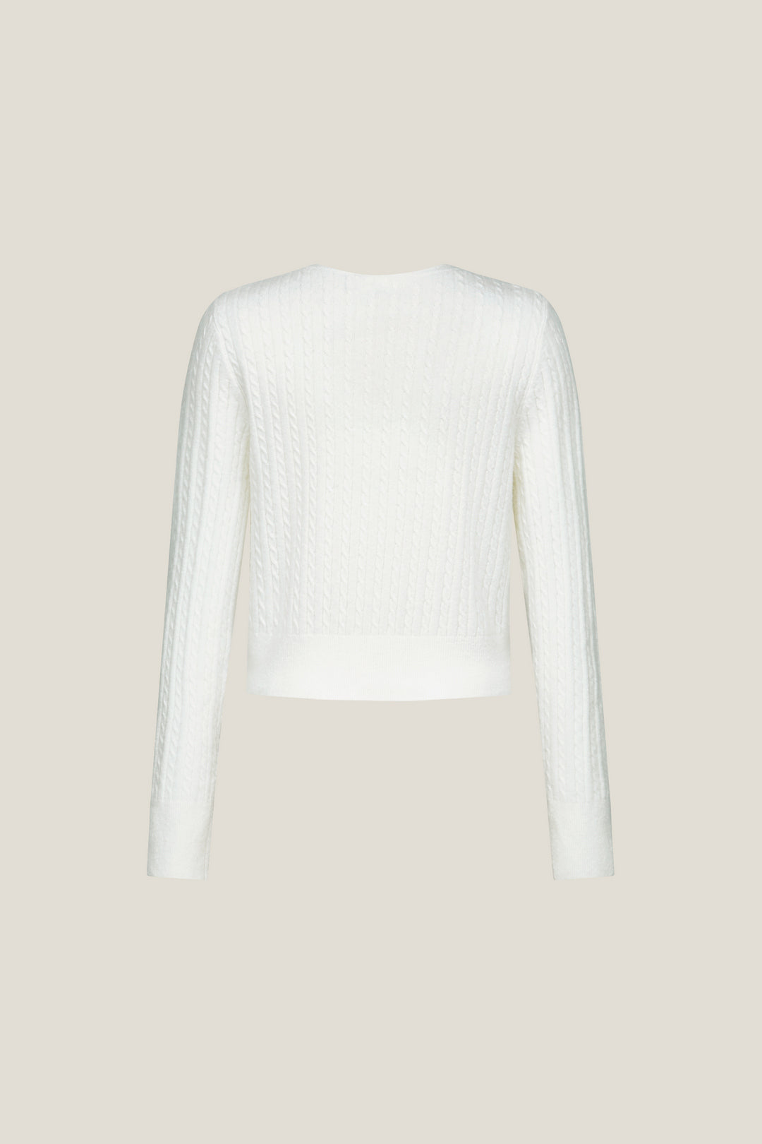 圓領長袖針織外套