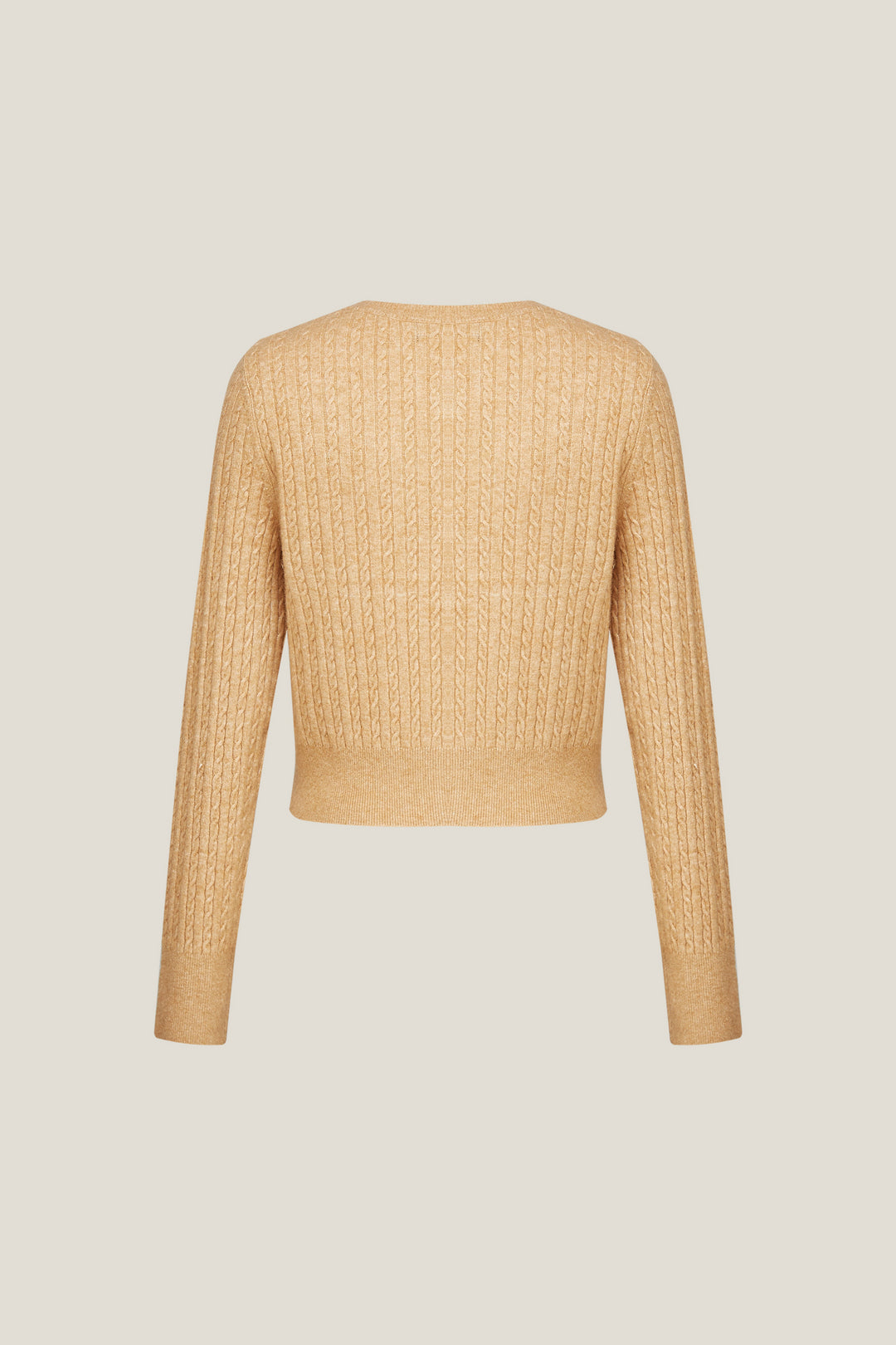 圓領長袖針織外套