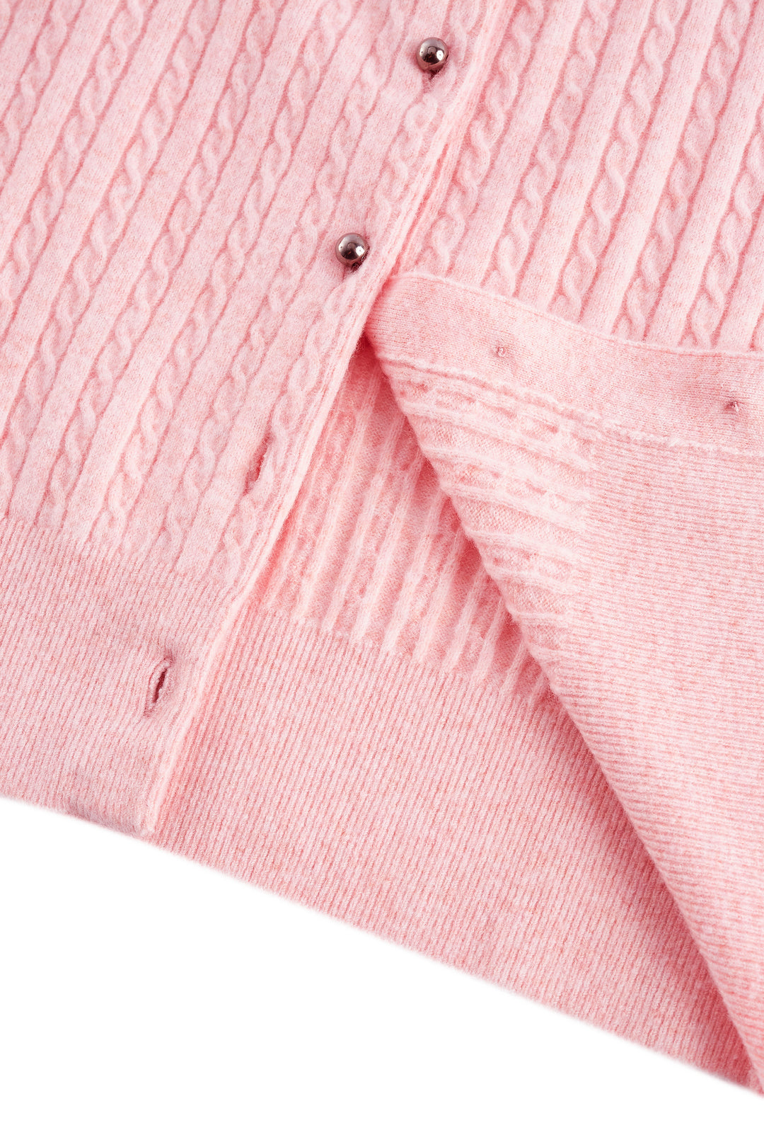 圓領長袖針織外套