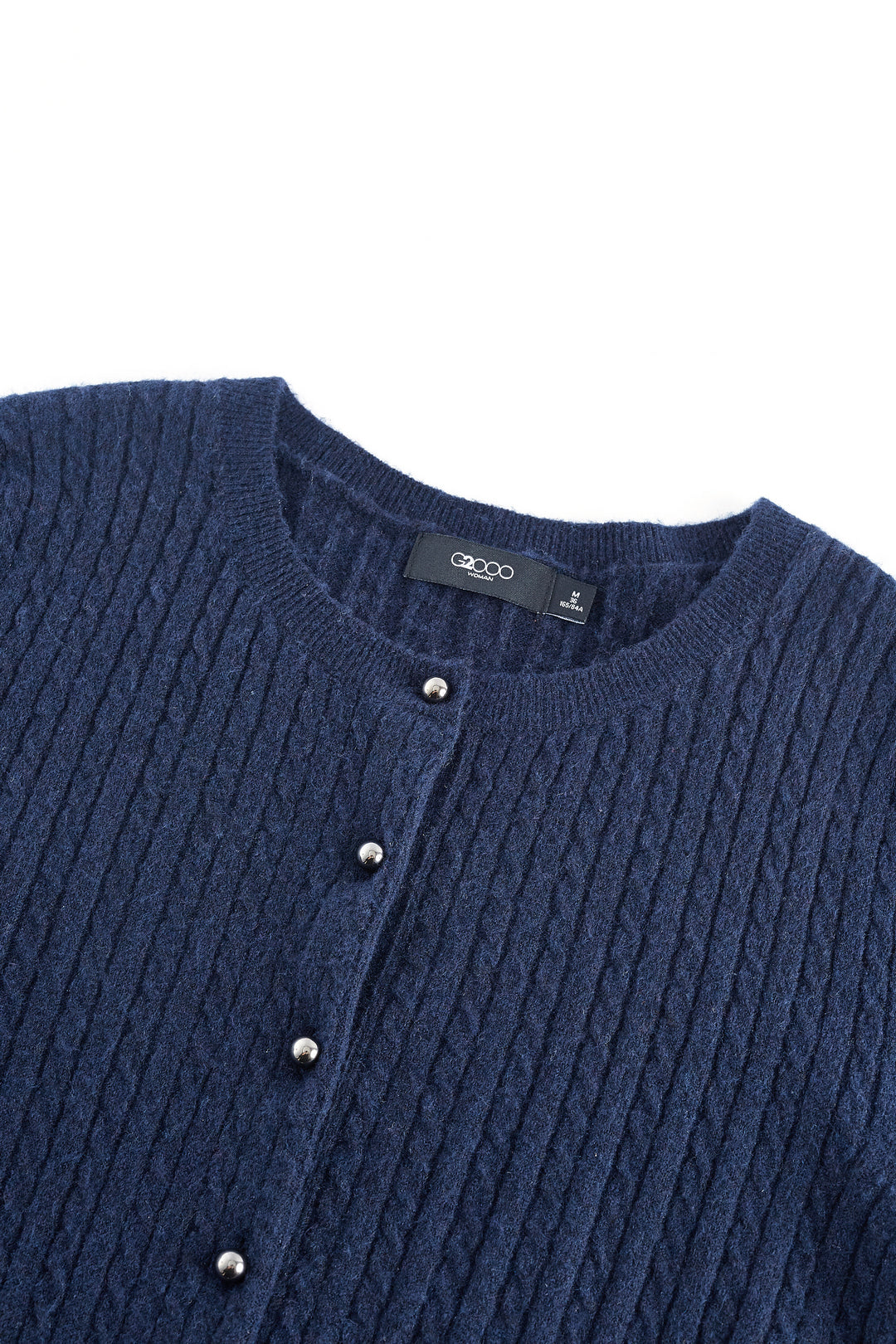 圓領長袖針織外套