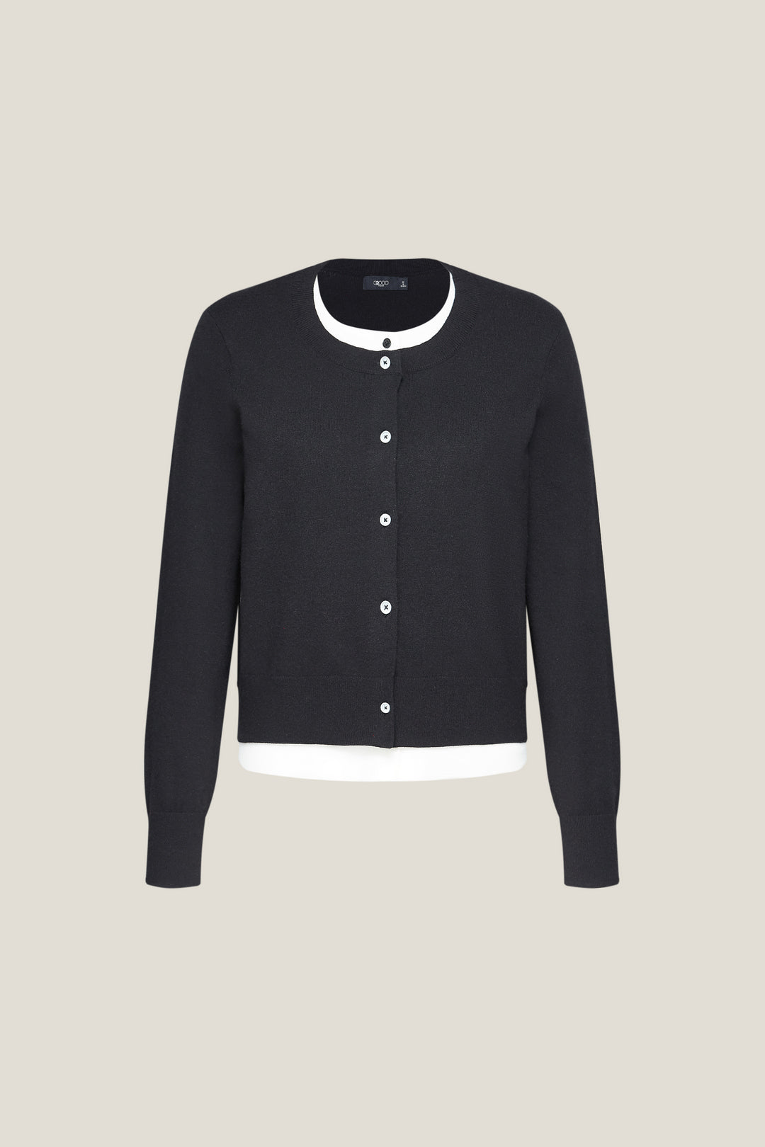 G2000 WOMAN-round-neck-long-sleeve-cardigan-56276301-Black