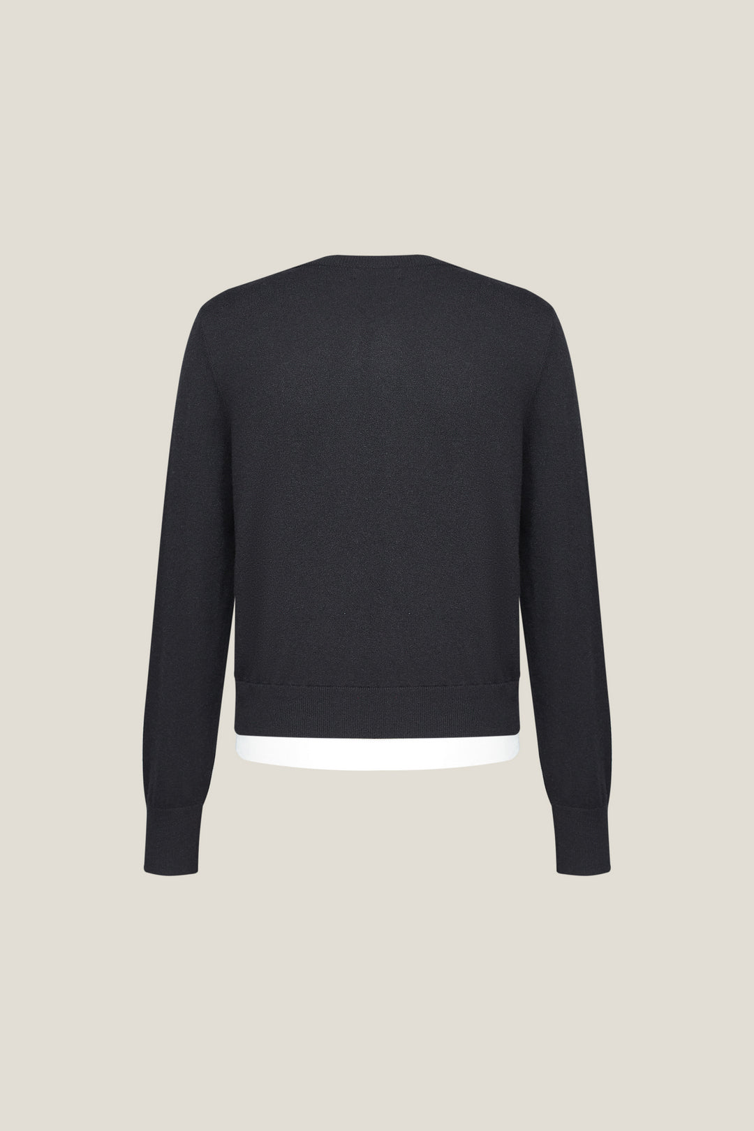 Round Neck Long Sleeve Cardigan