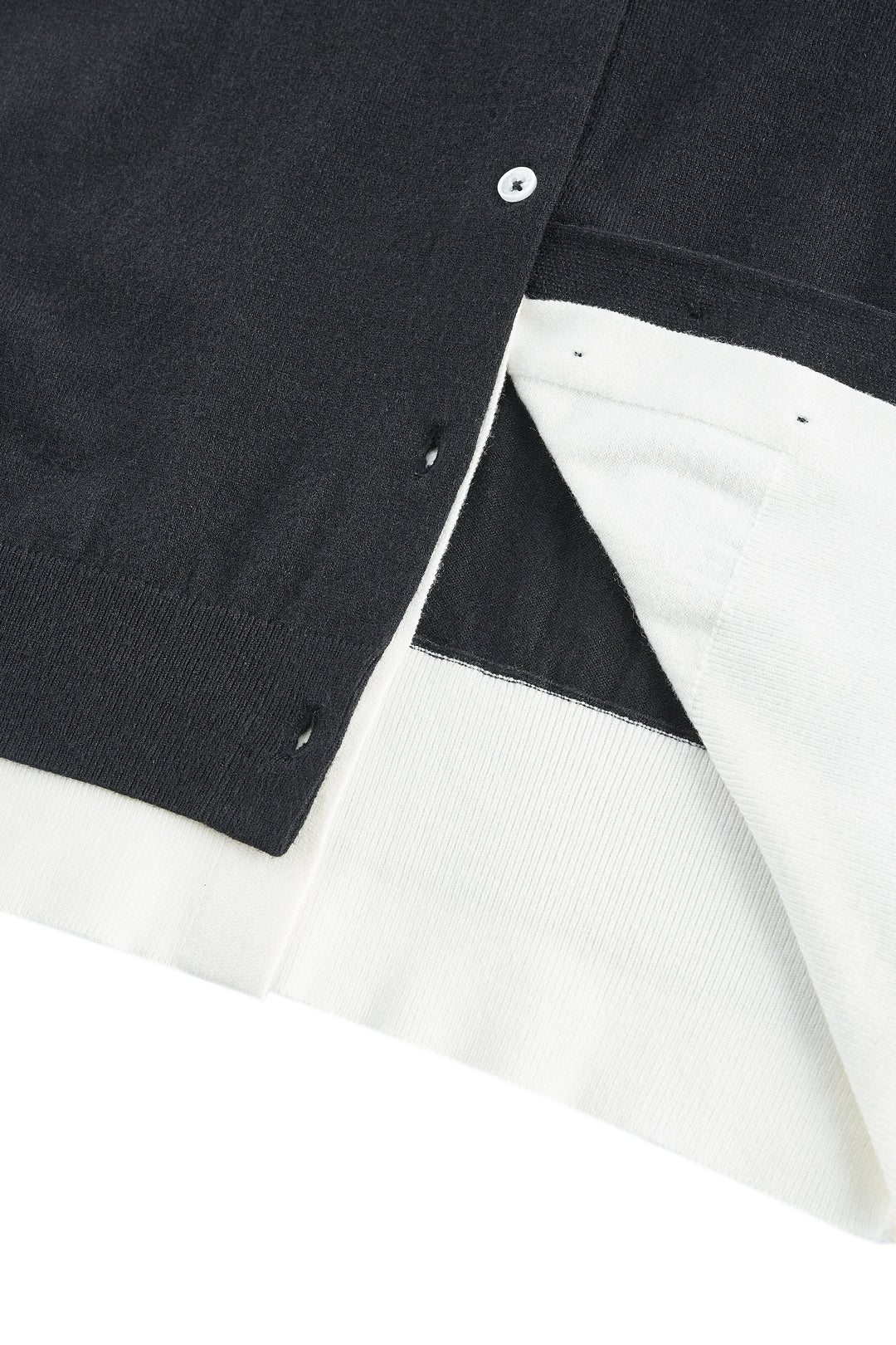 Round Neck Long Sleeve Cardigan