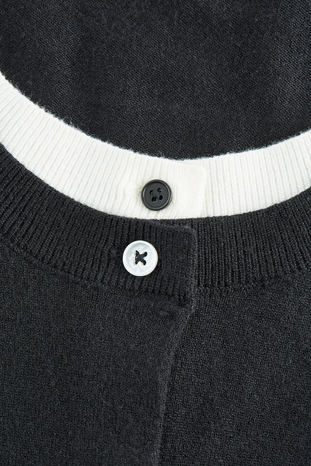 Round Neck Long Sleeve Cardigan