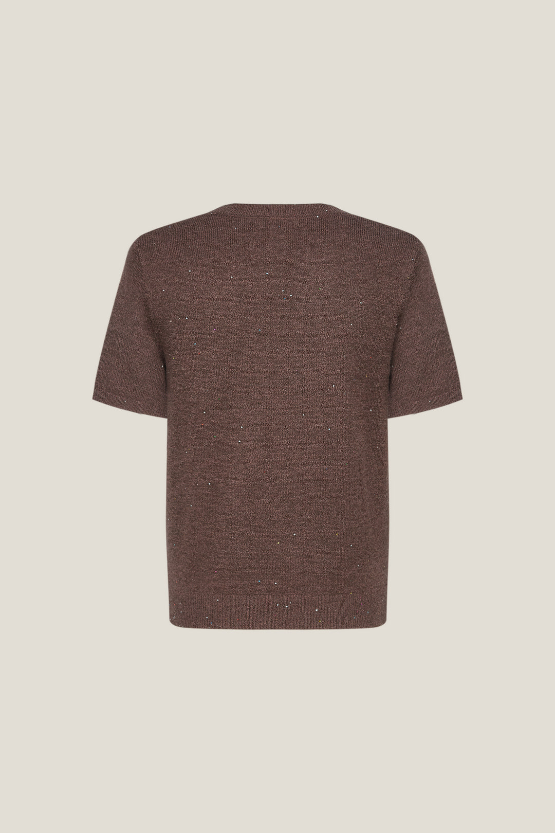 圓領短袖針織毛衣