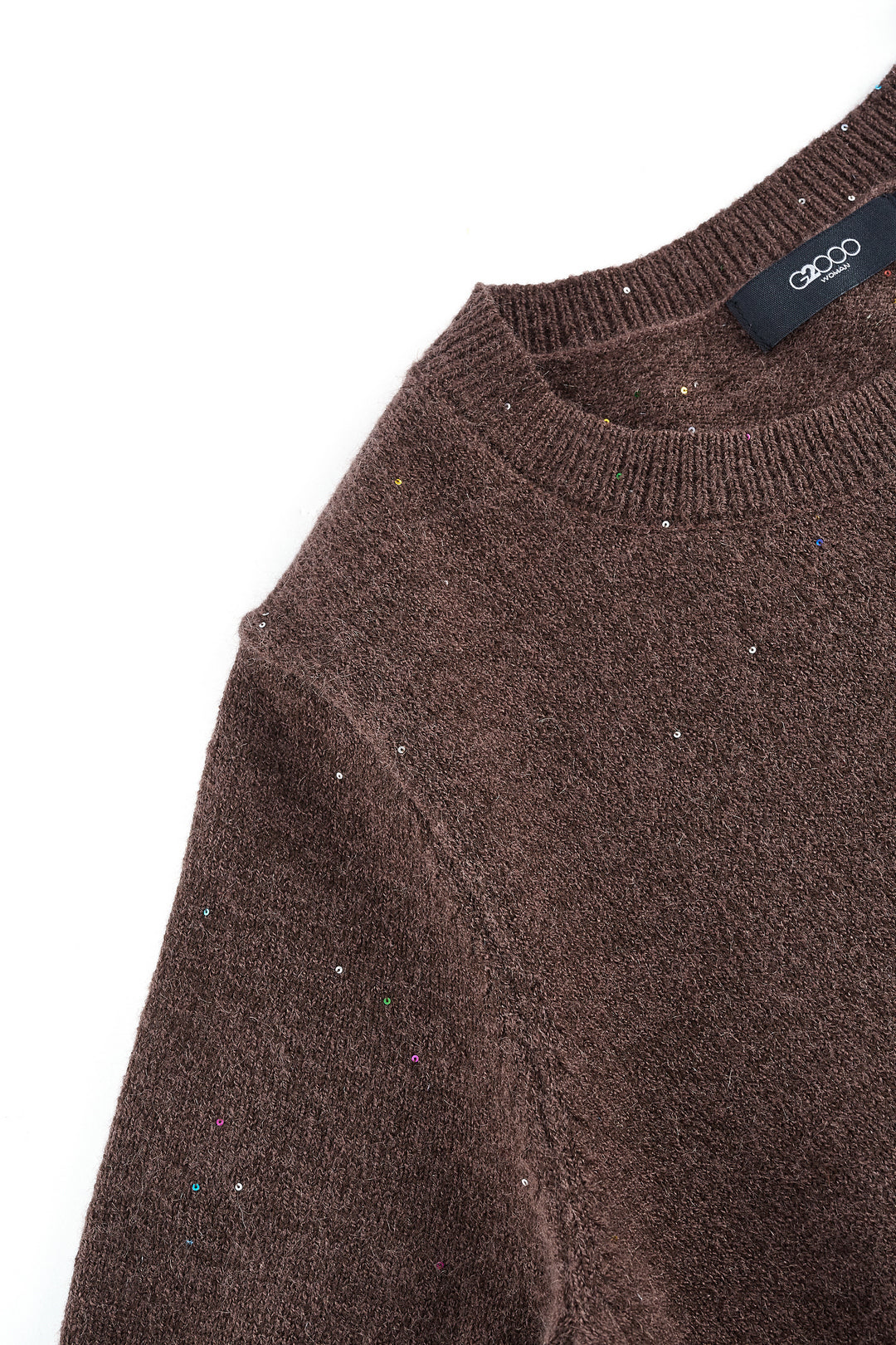 圓領短袖針織毛衣