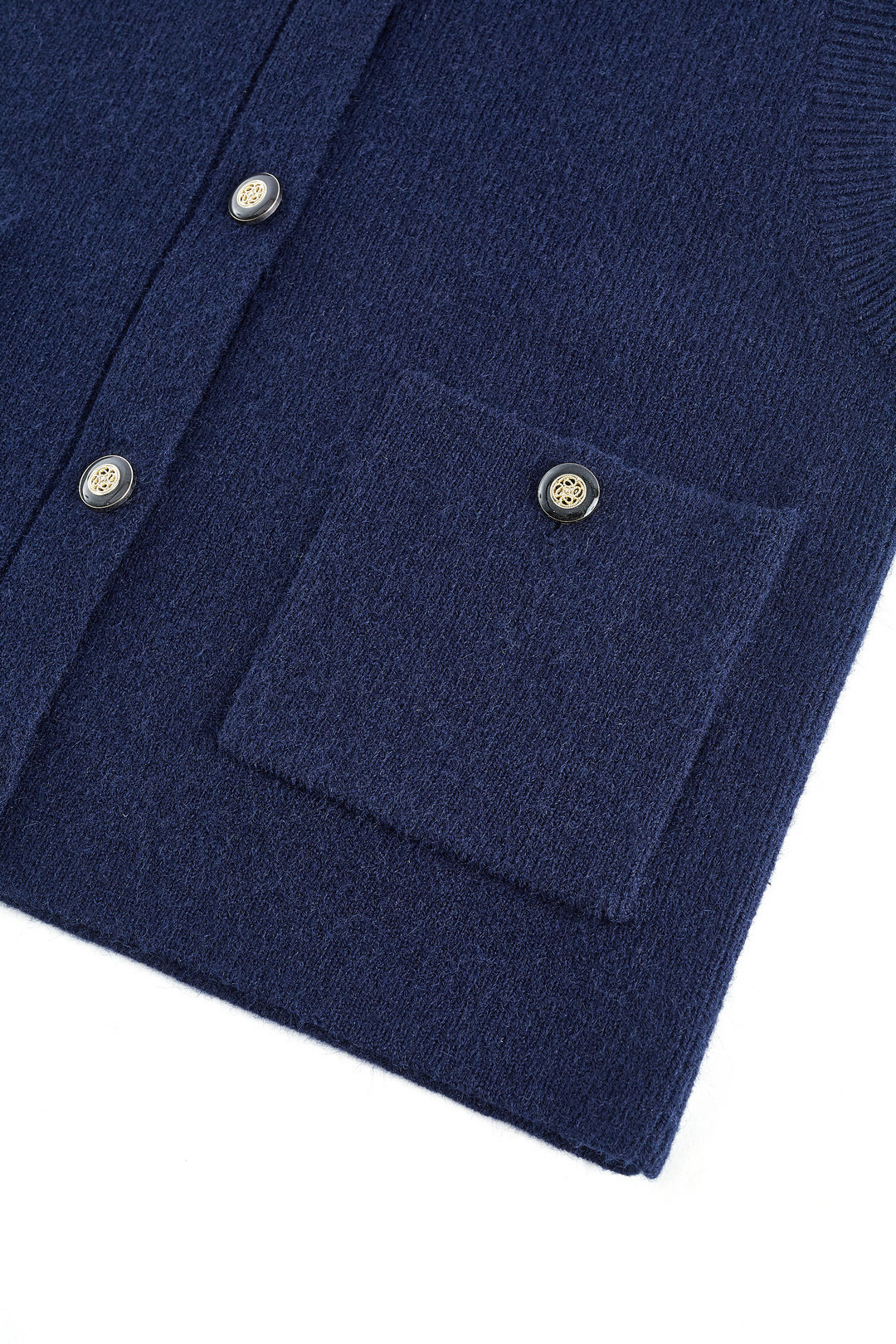 圓領無袖針織外套