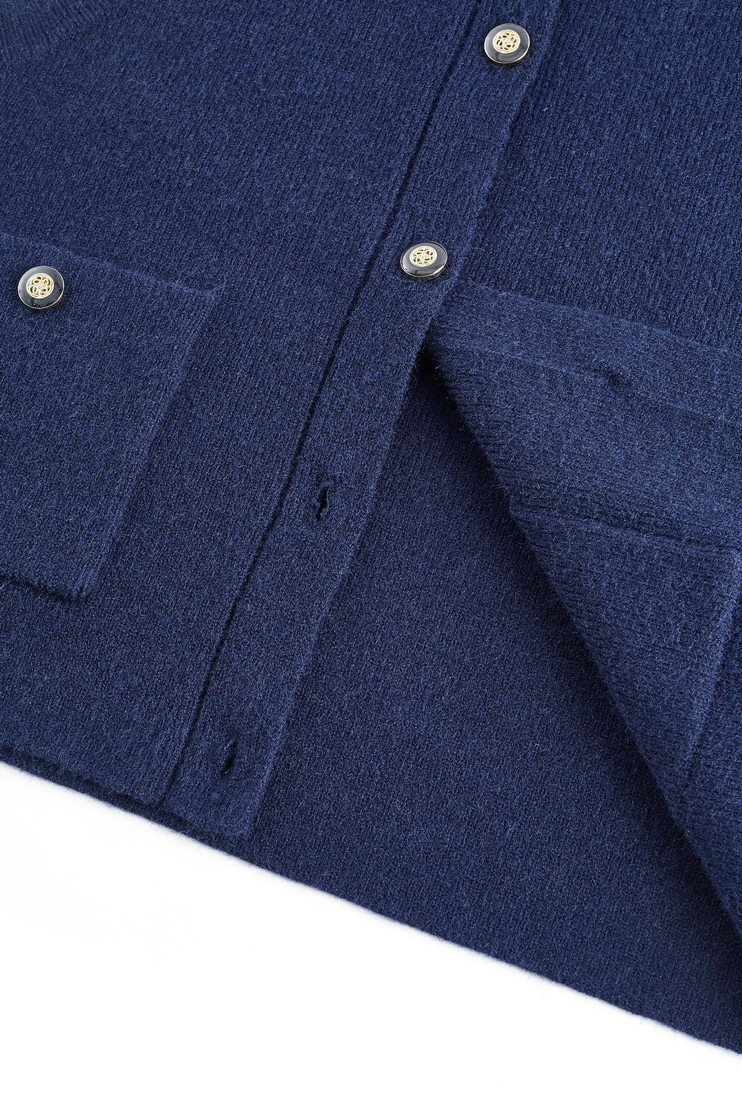 圓領無袖針織外套