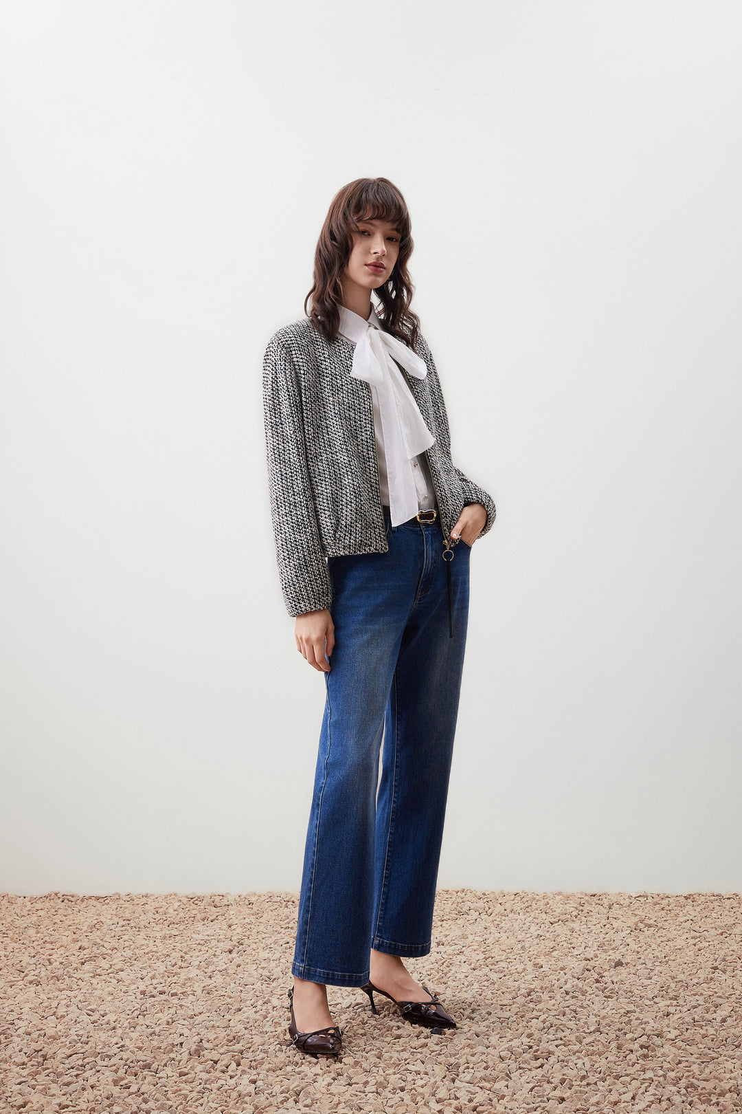 圓領長袖休閒外套